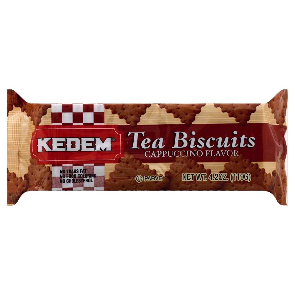 Kedem Tea Biscuits Cappucino - Case of 24 - 4.2 oz