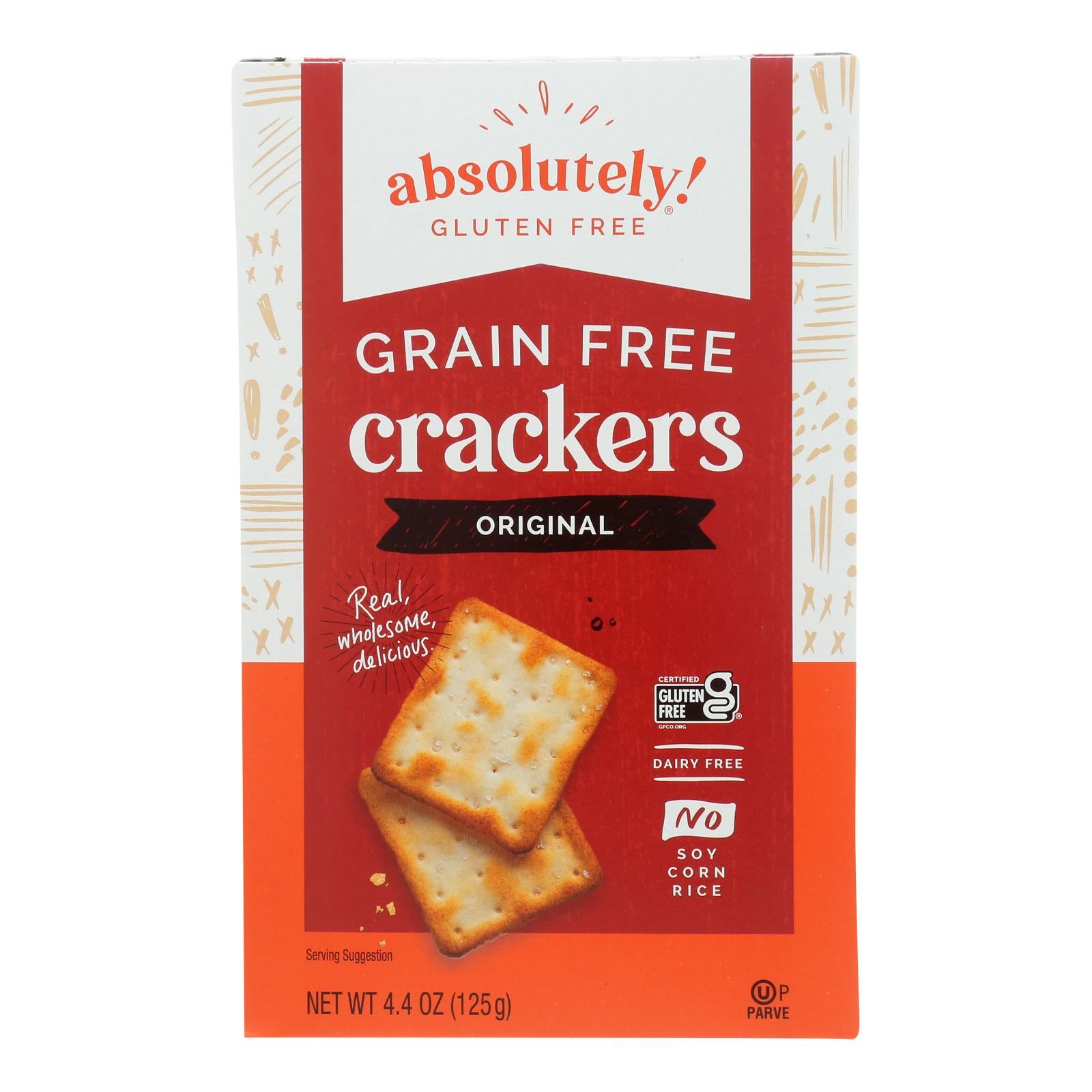 Absolutely Gluten Free - Crackers - Original - Case Of 12 - 4.4 Oz.