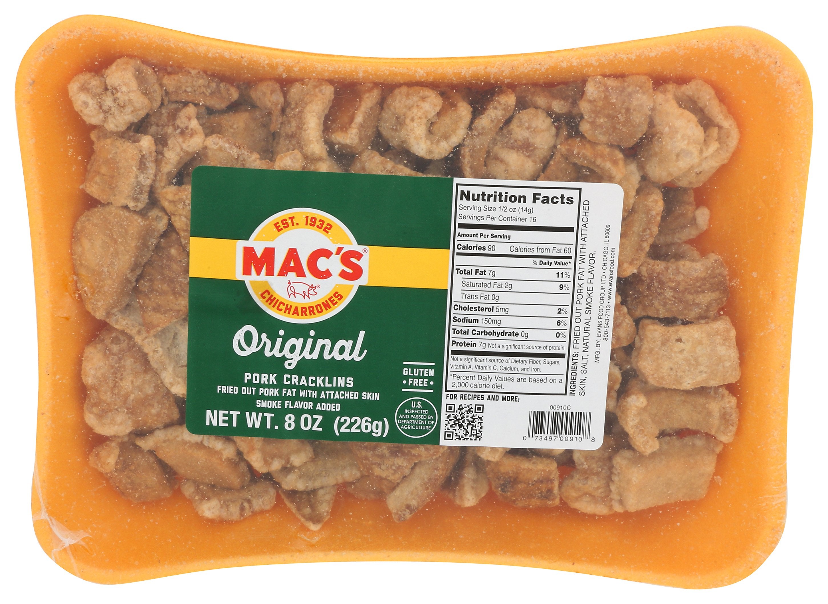 MACS PORK SKIN ORIGINAL TRAY - Case of 12