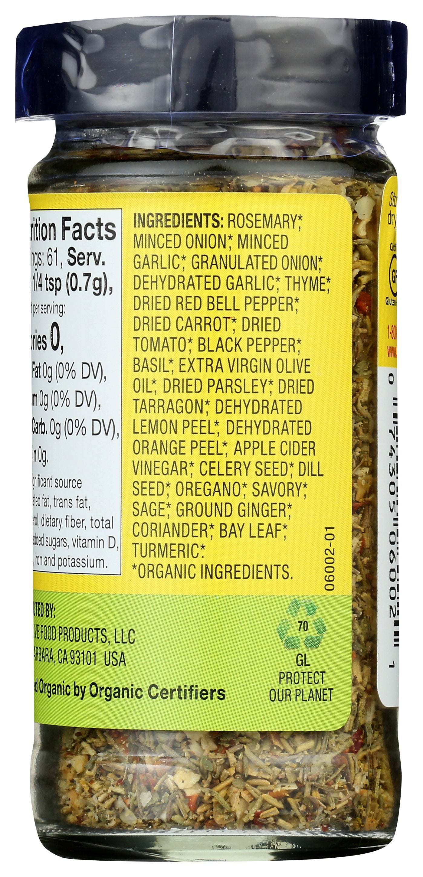 BRAGG SSNNG SPRNKLE HERB ORG