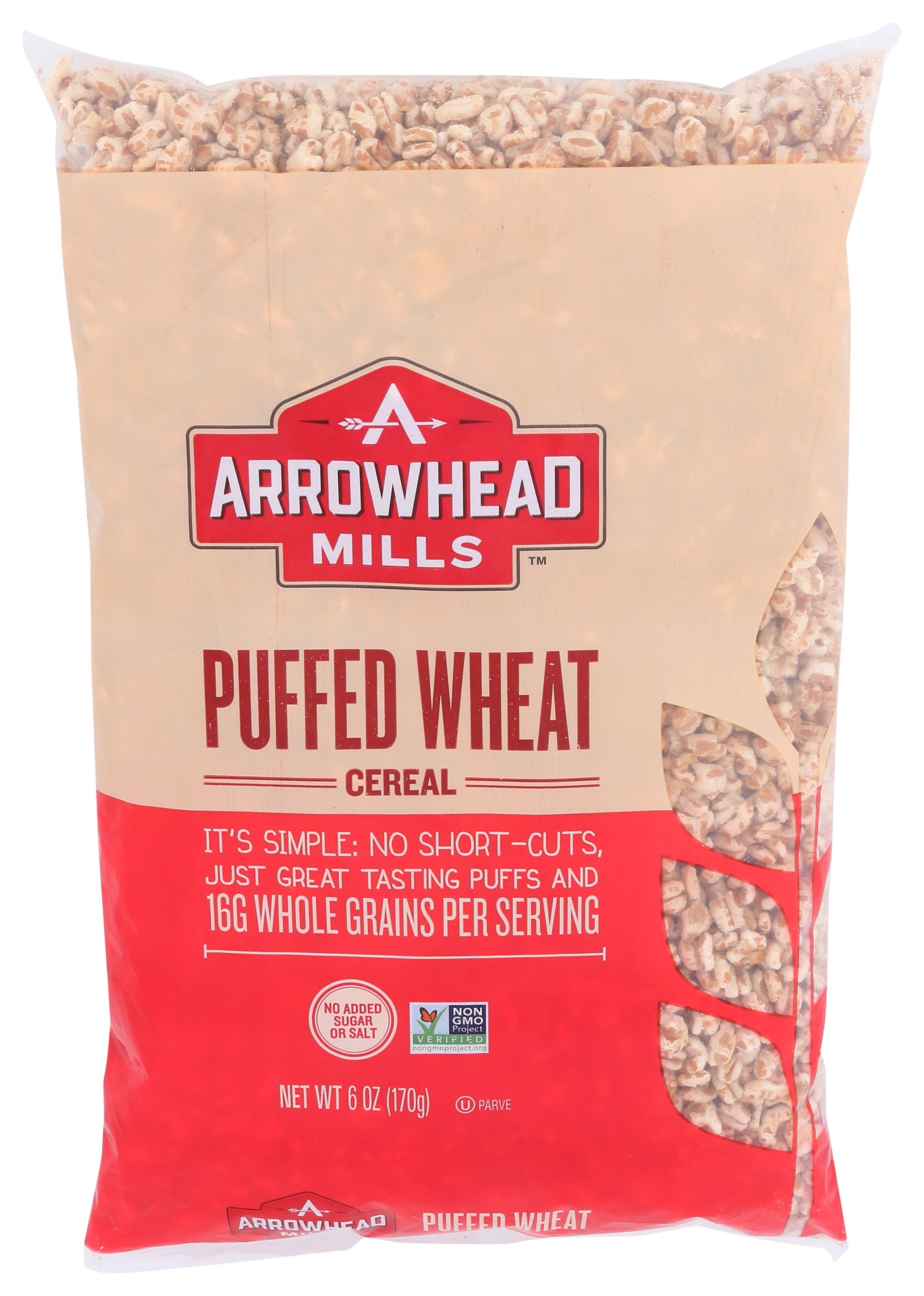 ARROWHEAD MILLS CEREAL PUFF WHEAT NS - Case of 12