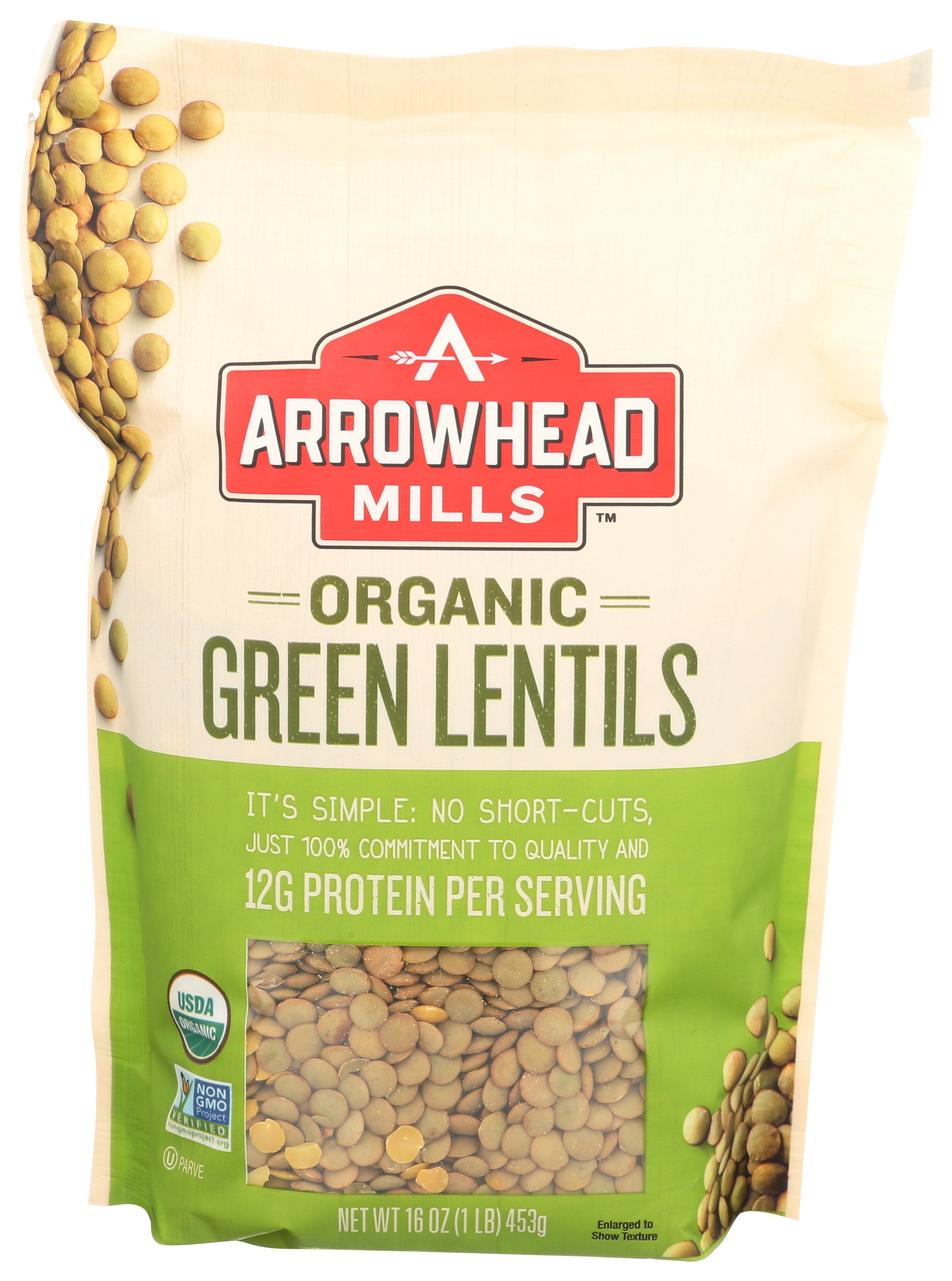 ARROWHEAD MILLS BEAN LENTIL GRN ORG
