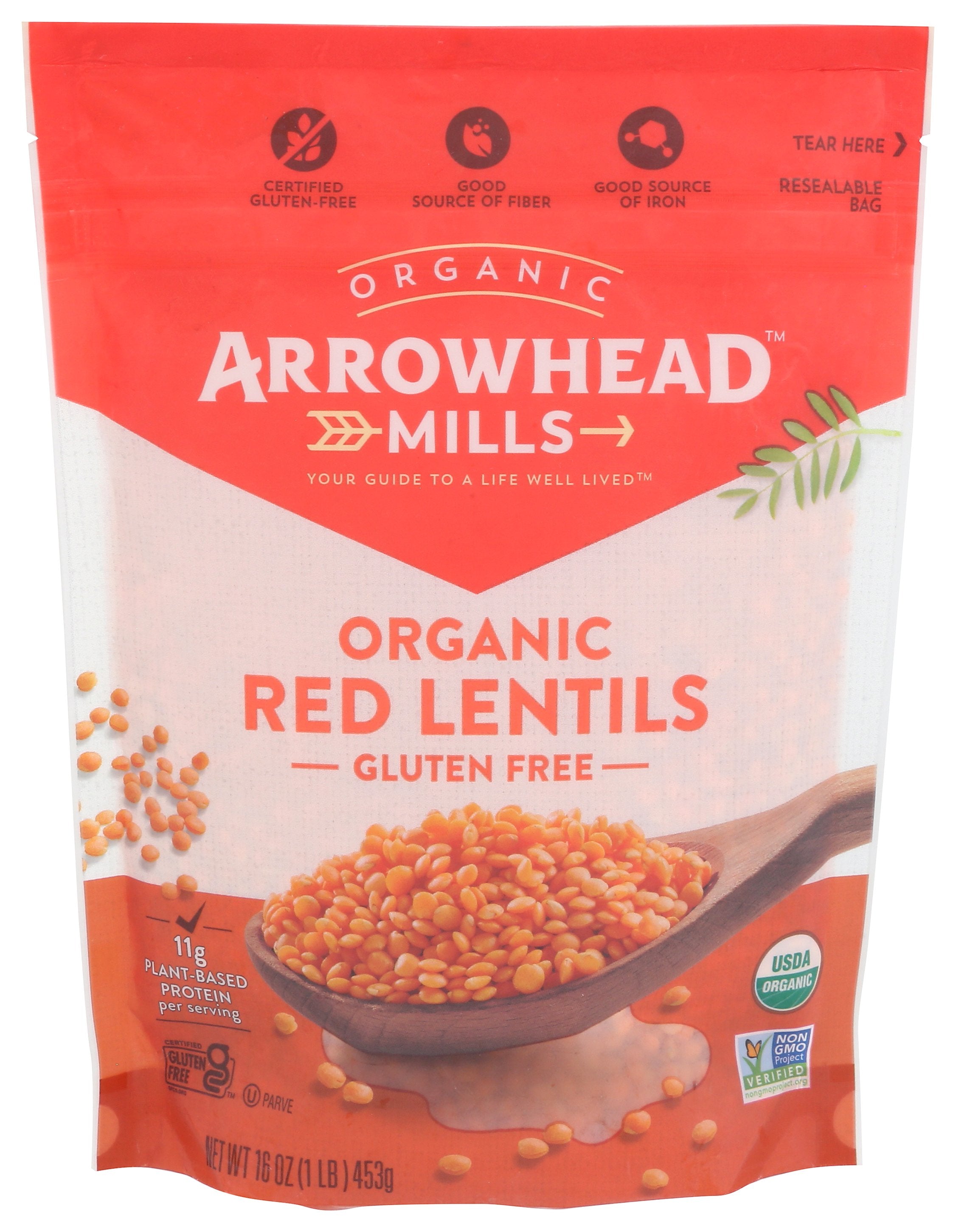 ARROWHEAD MILLS BEAN LENTIL RED - Case of 6