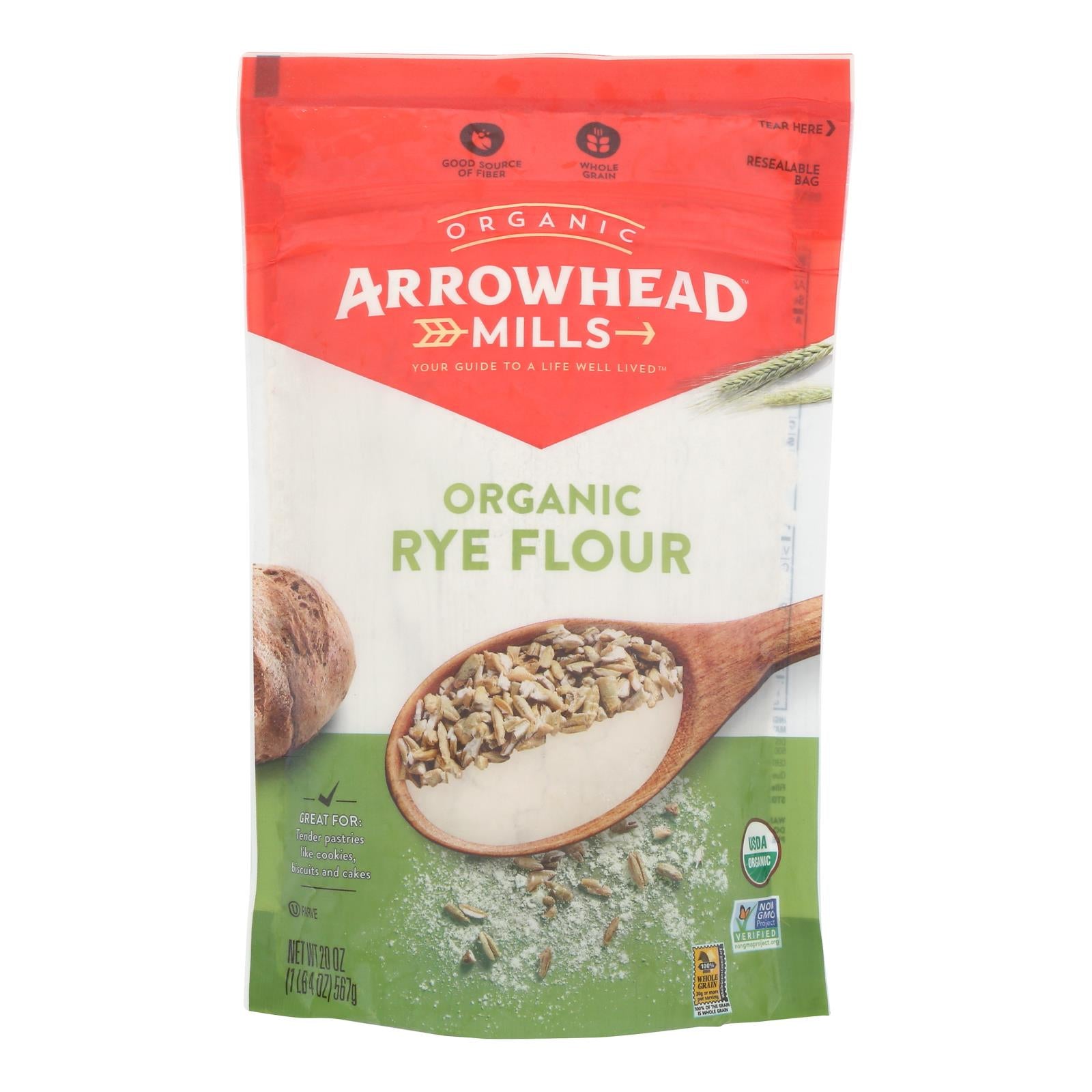 Arrowhead Mills - Organic Ret Flour - Case Of 6 - 20 Oz.