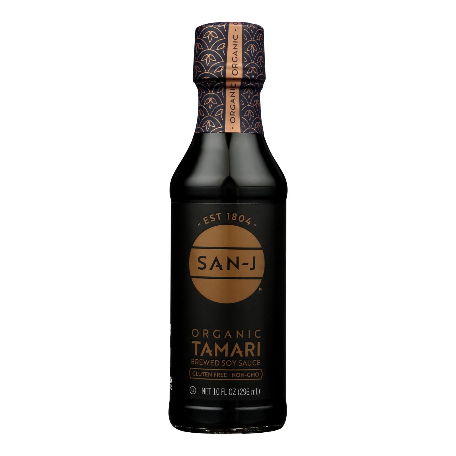 San - J Tamari Soy Sauce - Organic - Case Of 6 - 10 Fl Oz.