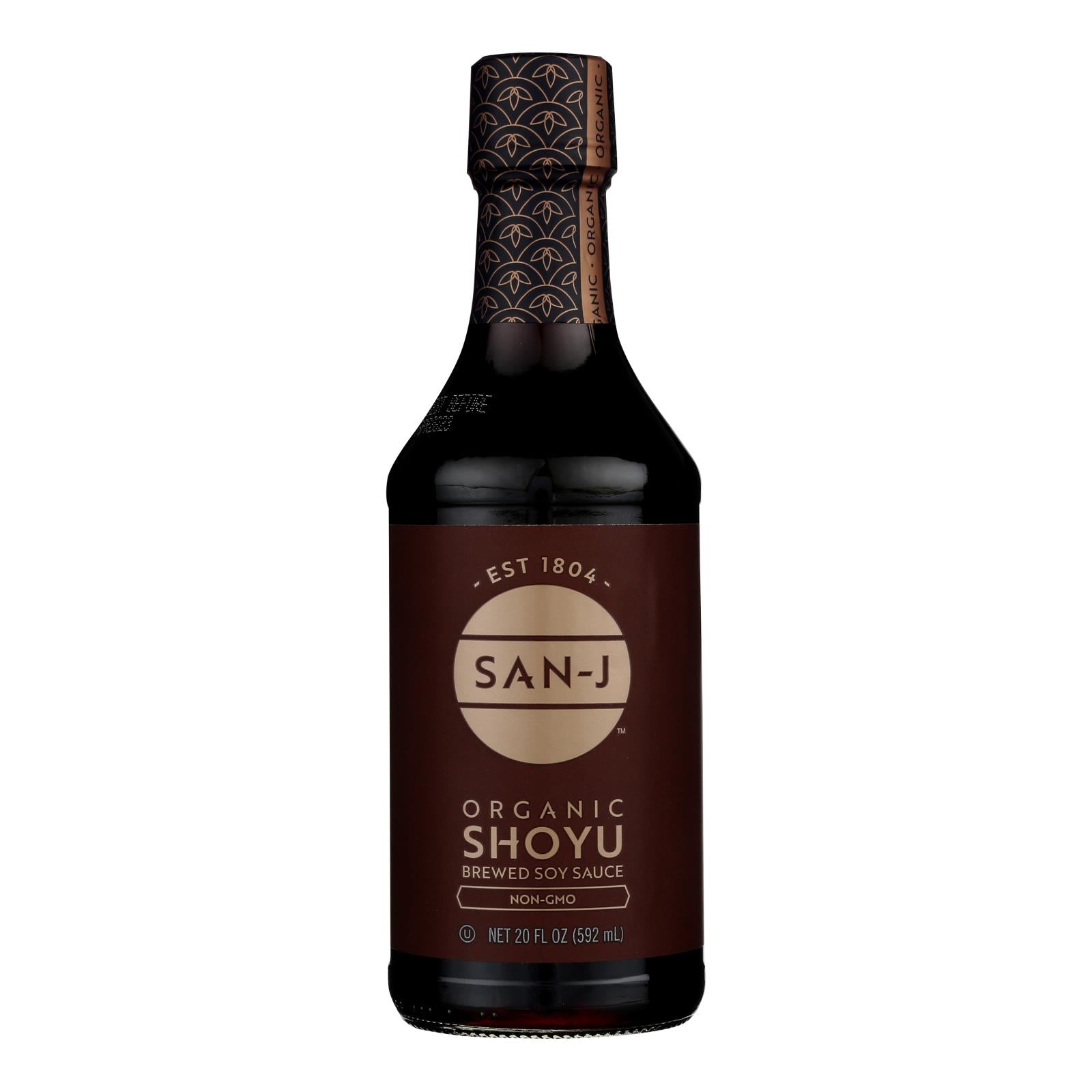 San - J Shoyu Soy Sauce - Organic - Case Of 6 - 20 Fl Oz.