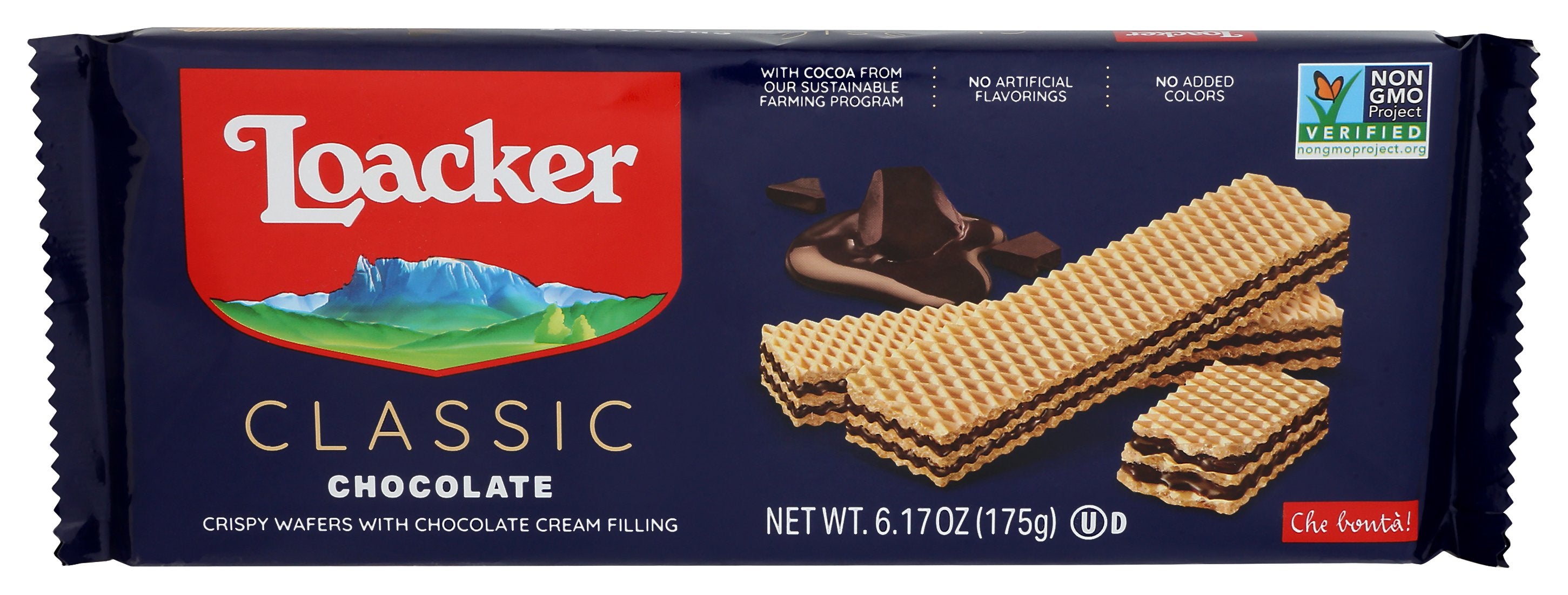 LOACKER WAFER CHOCOLATE 175G - Case of 18