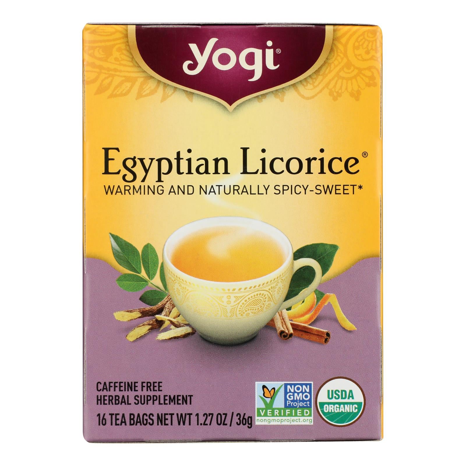 Yogi Egyptian Licorice - Case Of 6 - 16 Bags