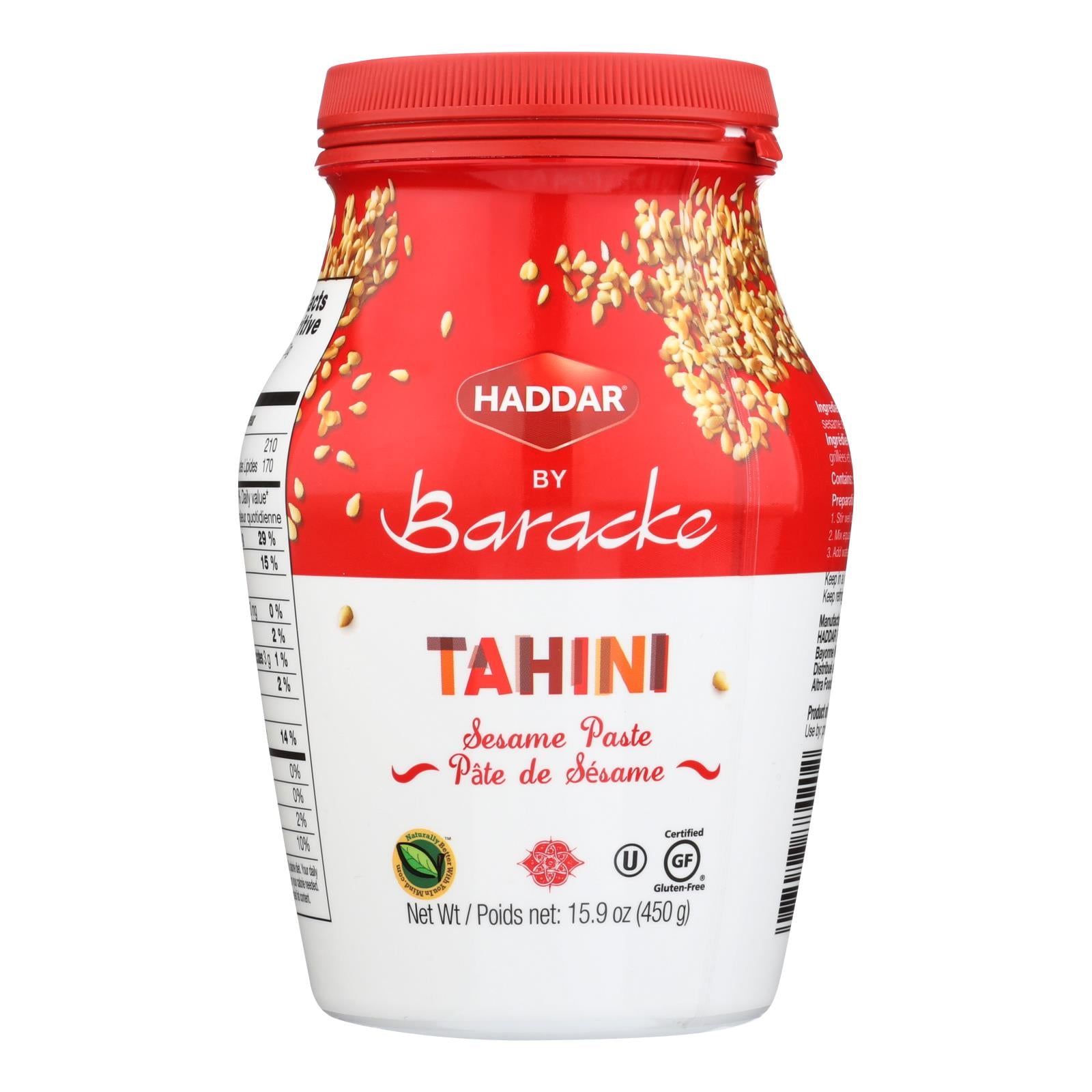 Haddar Tahini Sesame Paste - Case of 12 - 15.9 OZ