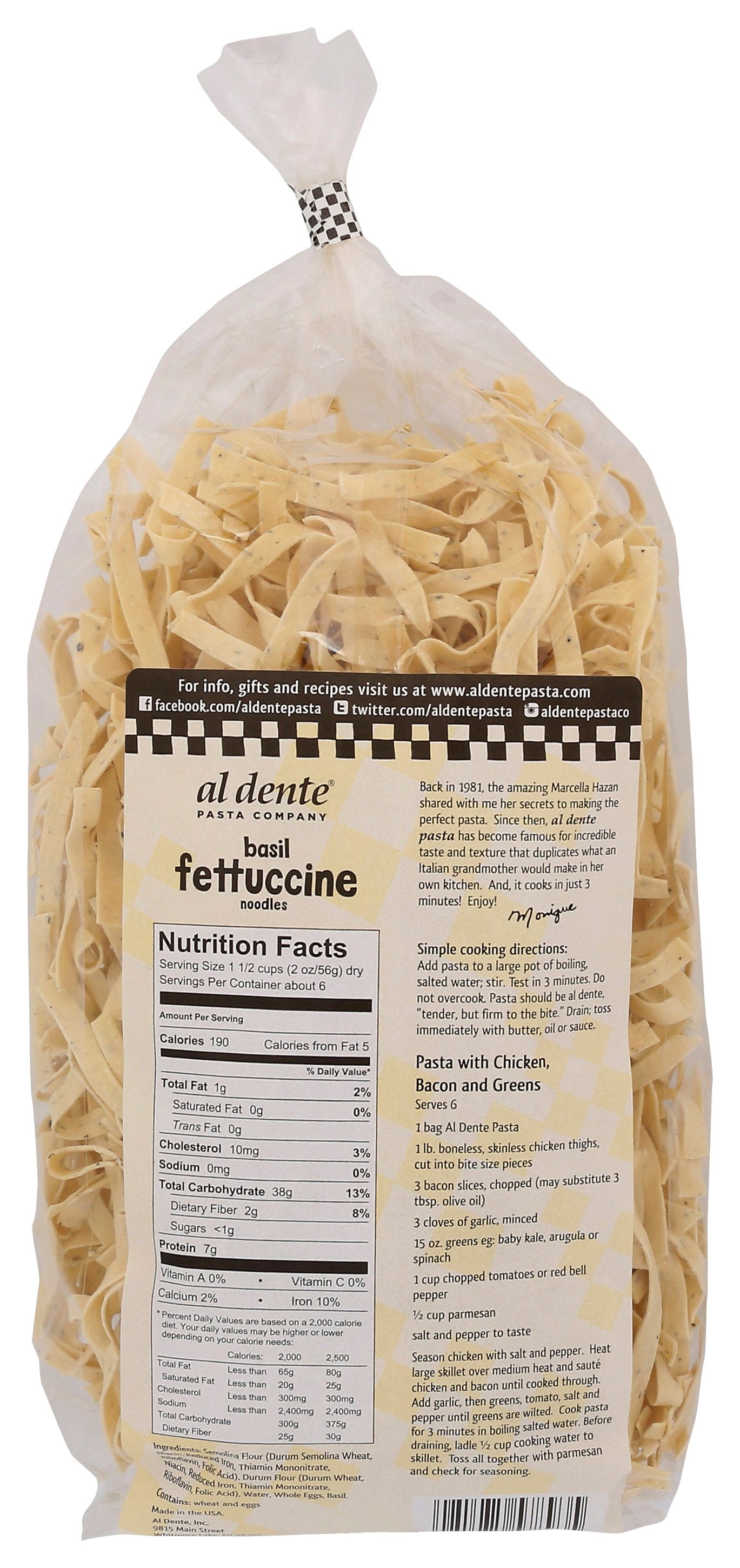 AL DENTE PASTA FTTCCNE BASIL - Case of 6