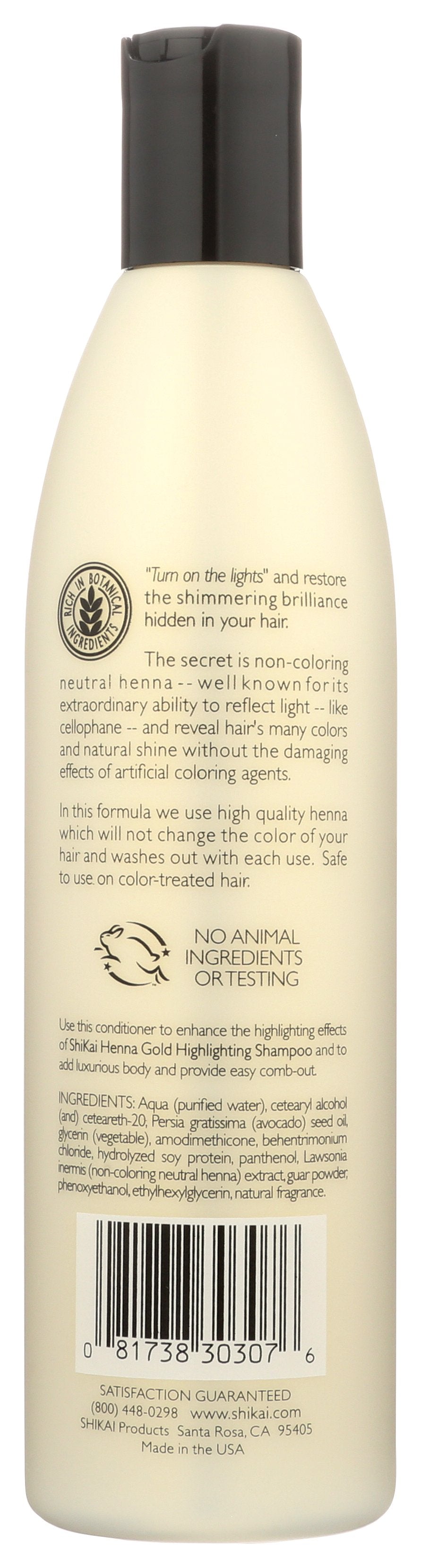 SHIKAI CONDTNR HGHLGHTNG HENNA GOLD - Case of 3