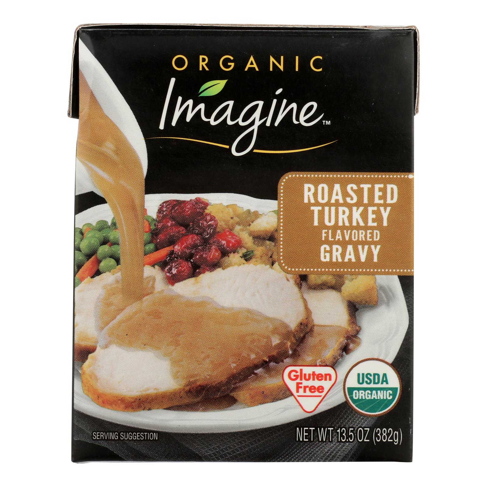Imagine Foods Organic Roasted Turkey Gravy - Case Of 12 - 13.5 Fz