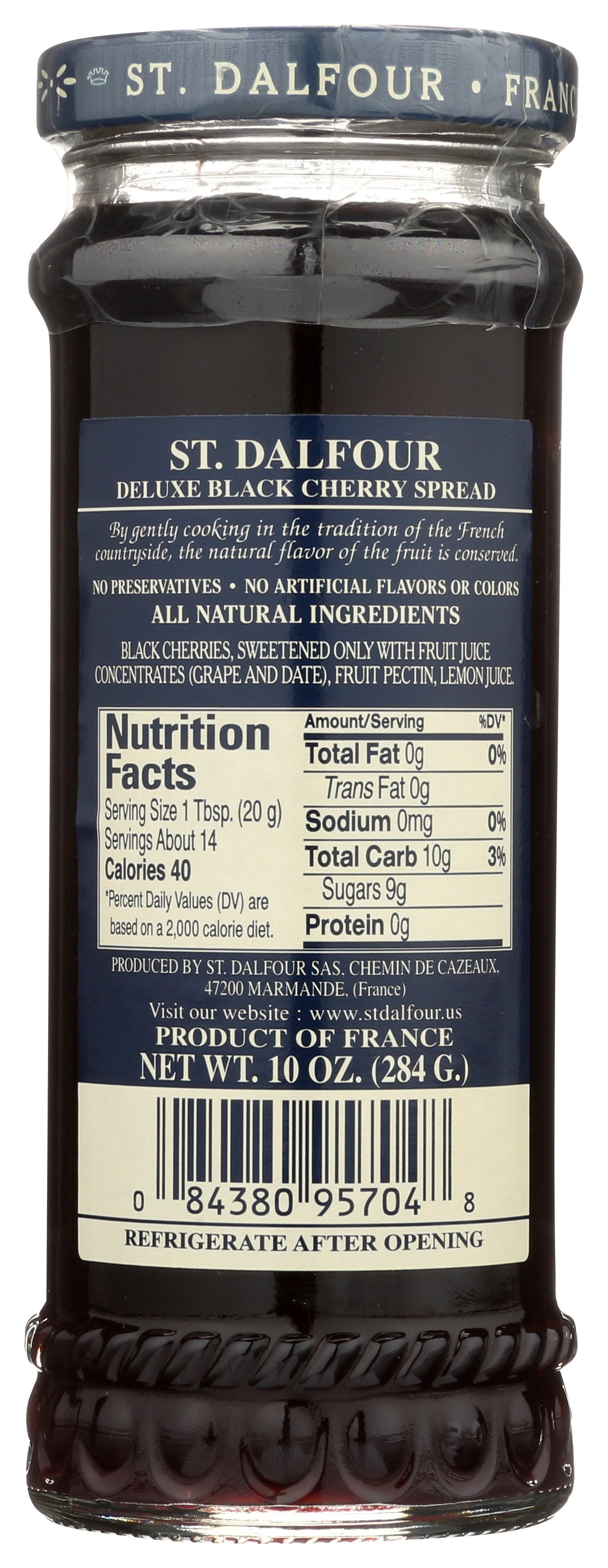 ST DALFOUR CONSERVE BLCK CHRRY - Case of 6