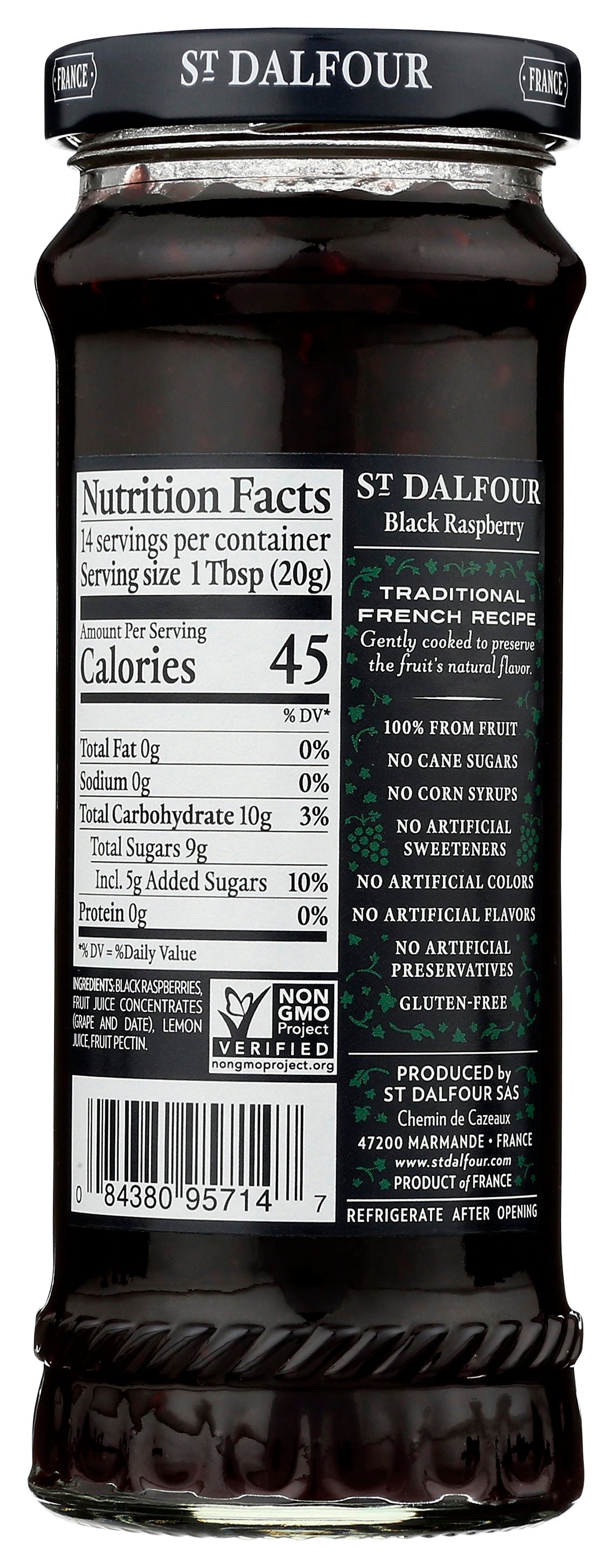 ST DALFOUR CONSERVE BLCK RSPBRY - Case of 6