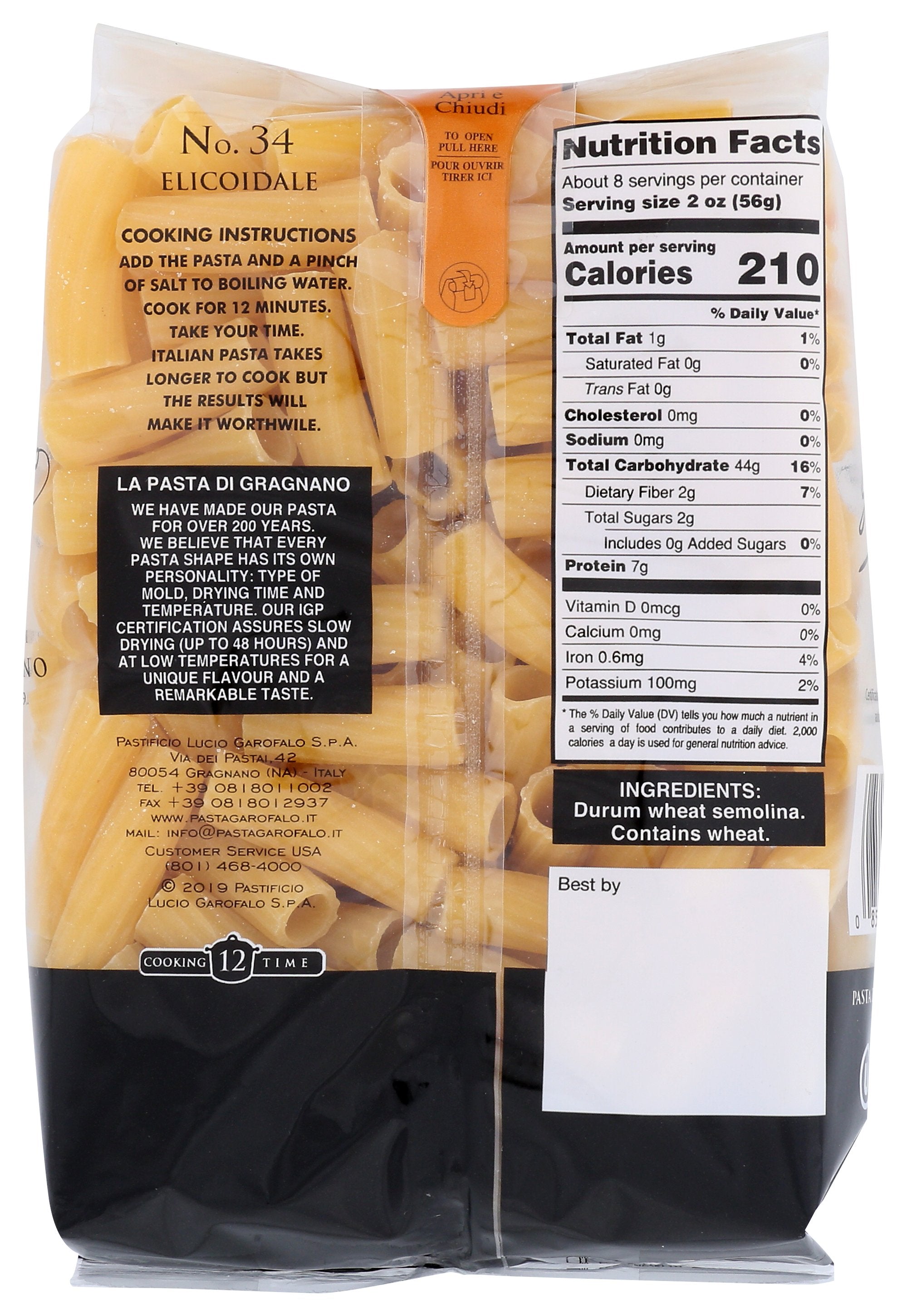 GAROFALO PASTA ELICOIDAL - Case of 12