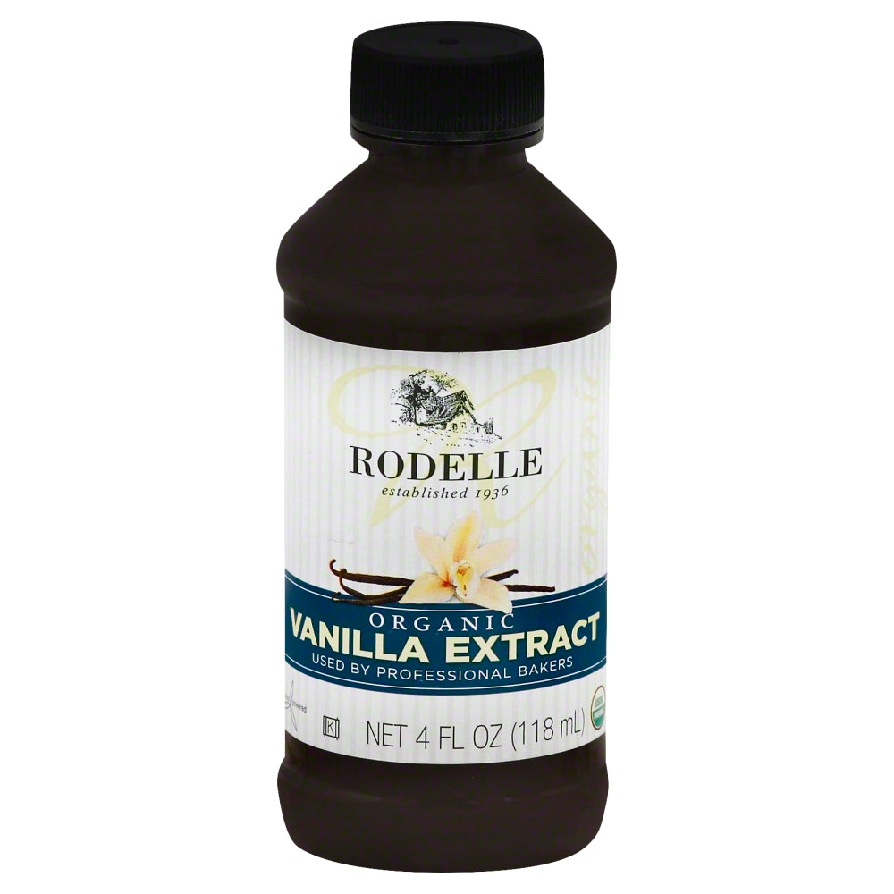 Rodelle Extract Organic Pure Vanilla - Case of 6 - 4 OZ