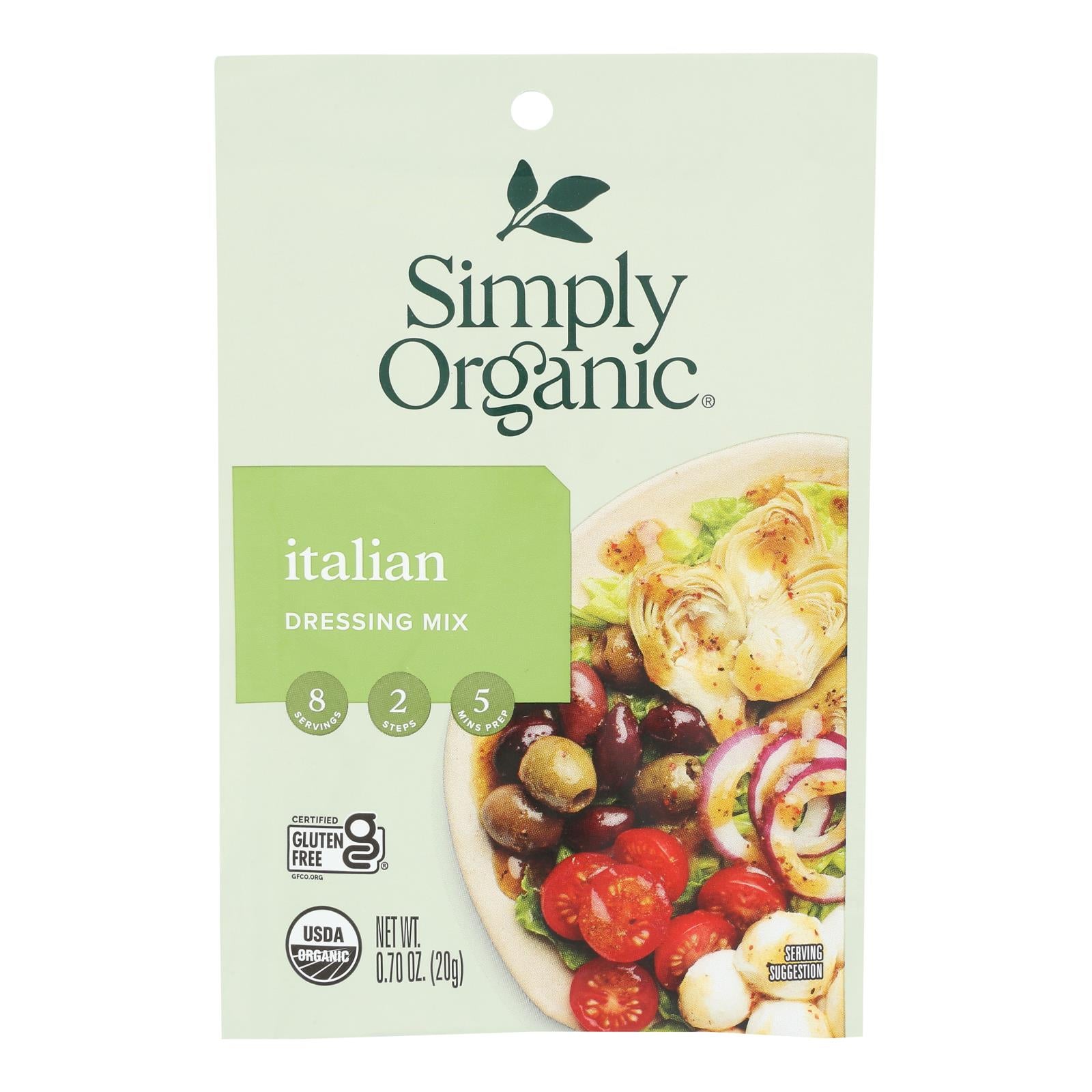 Simply Organic Italian Salad Dressing Mix - Case Of 12 - 0.7 Oz. Simply Organic Italian Salad Dressing Mix - Case Of 12 - 0.7 Oz.