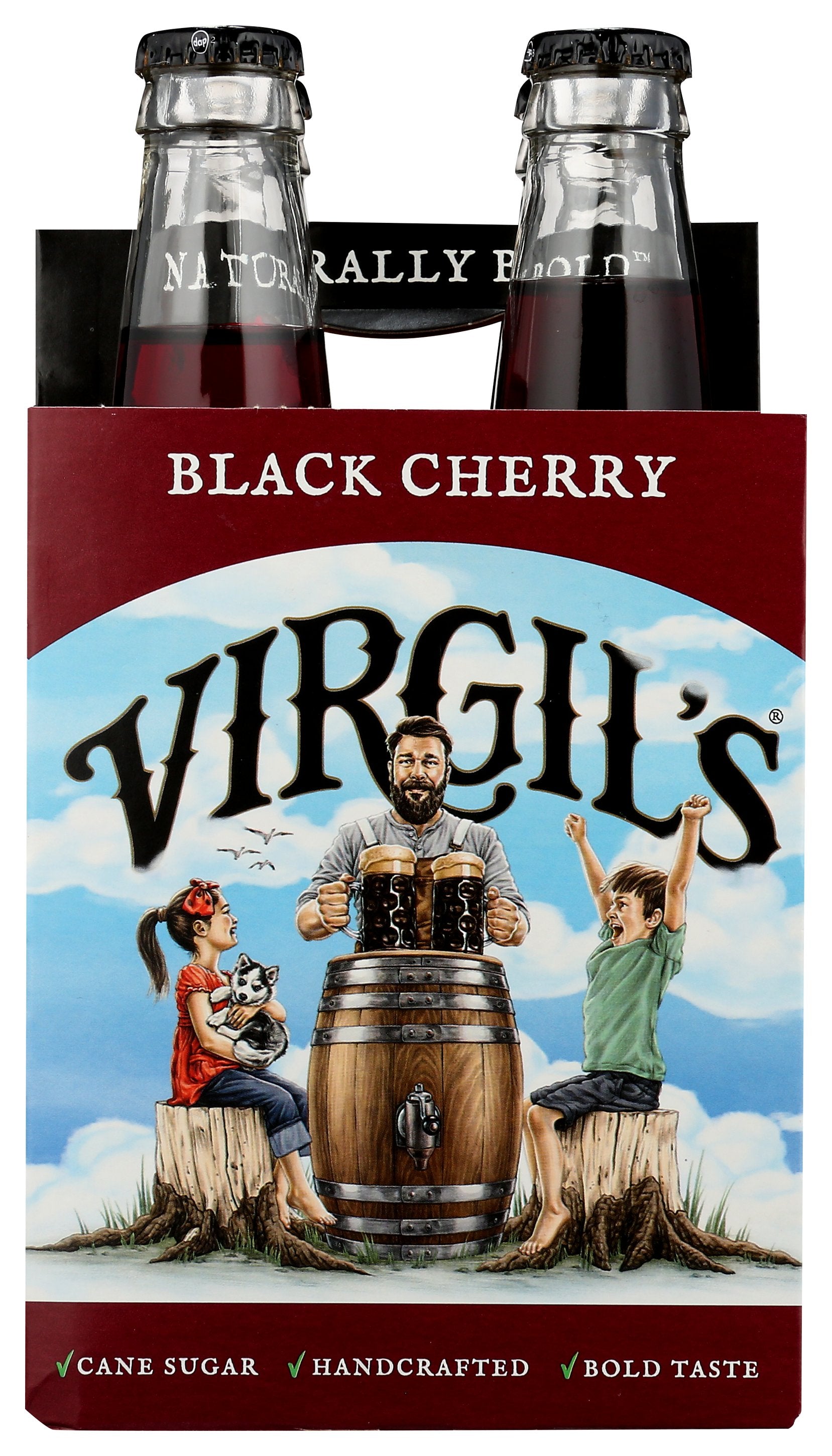 VIRGILS SODA BLCK CHRRY CRM 4PK