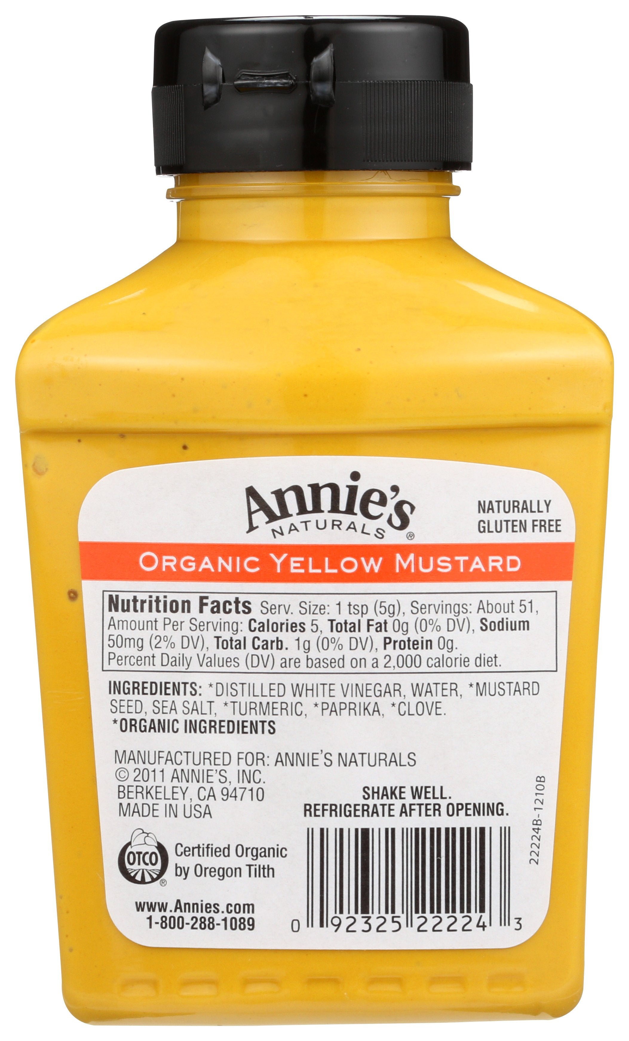 ANNIES HOMEGROWN MUSTARD YELLOW - Case of 12