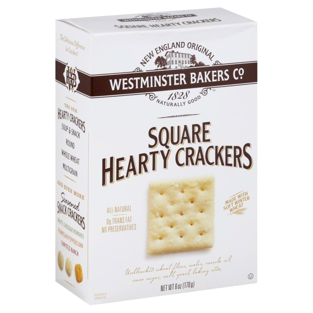 Westminster Cracker Hearty Squares - Case of 12 - 8 oz