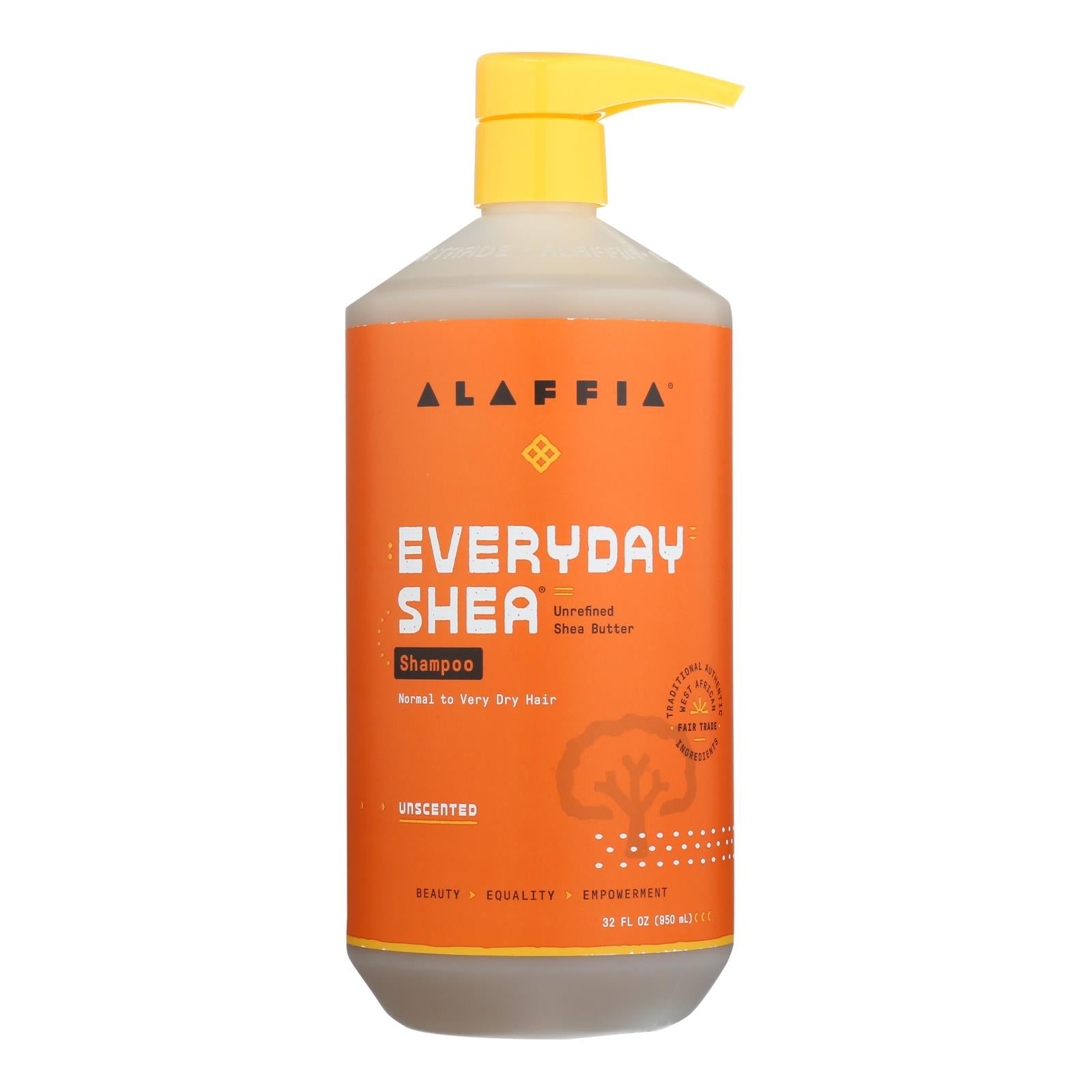 Alaffia Everyday Shea Moisturizing Unscented Shampoo - 1 Each - 32 FZ