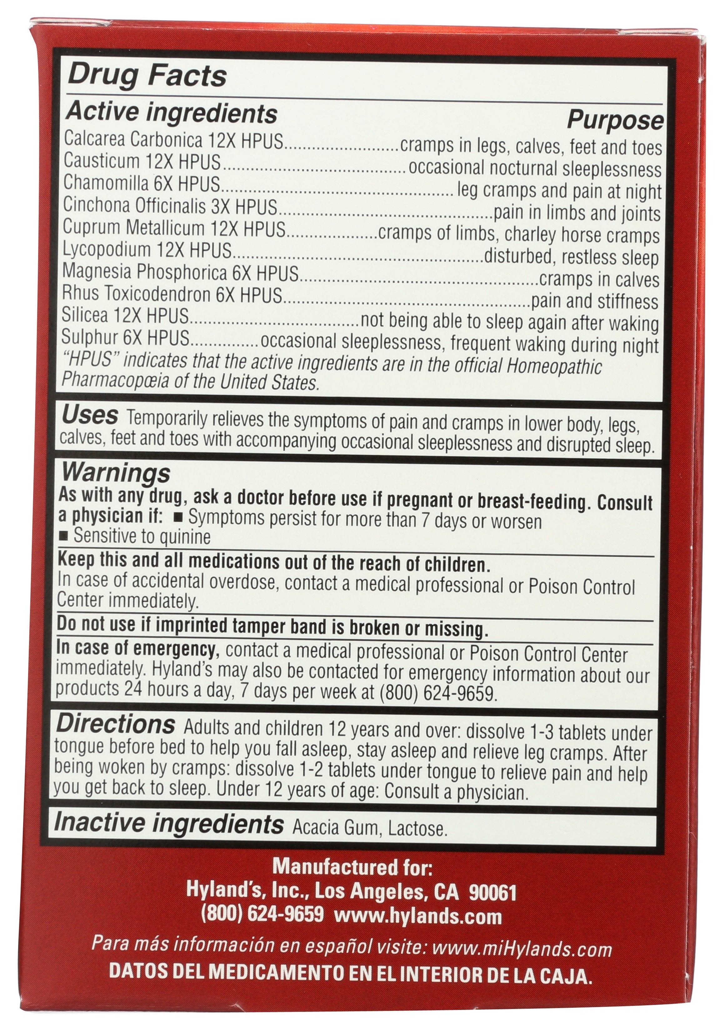 HYLAND LEG CRAMPS PM