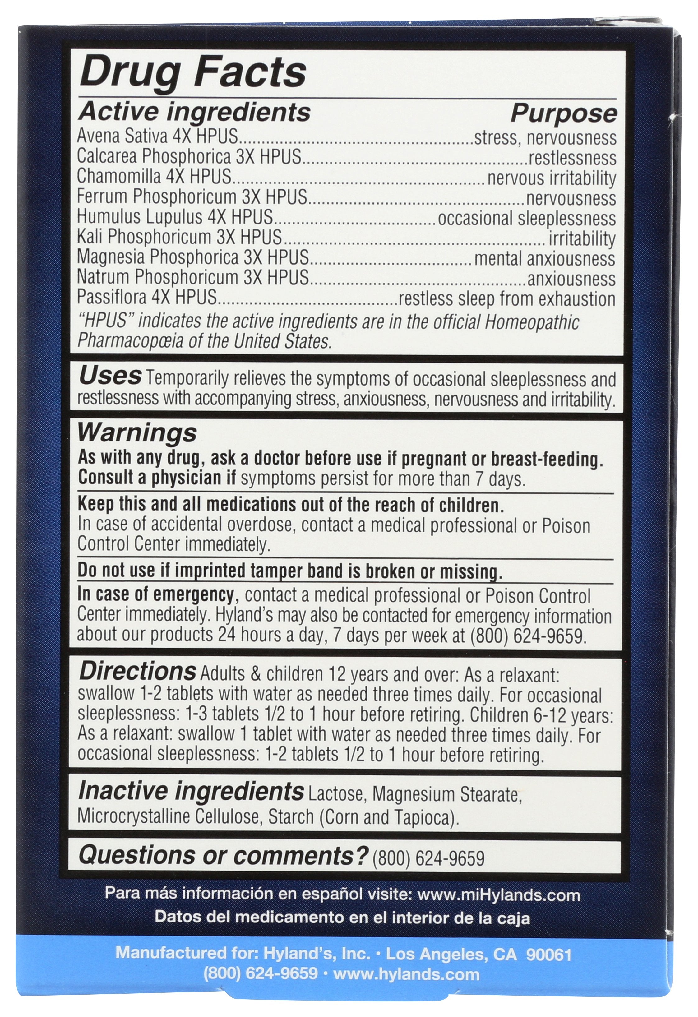 HYLAND CALMS FORTE 50CT - Case of 3