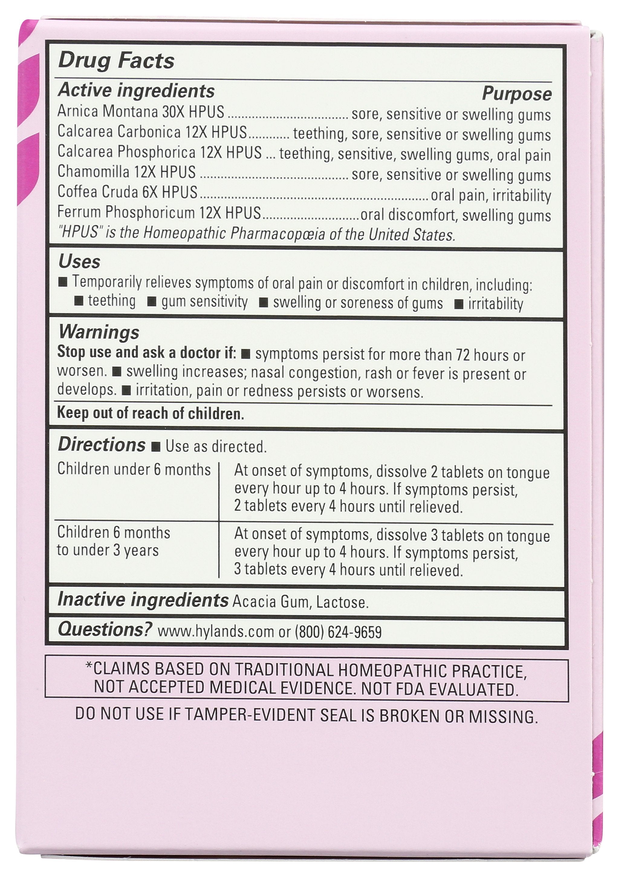 HYLAND PAIN RELEIF BABY ORAL