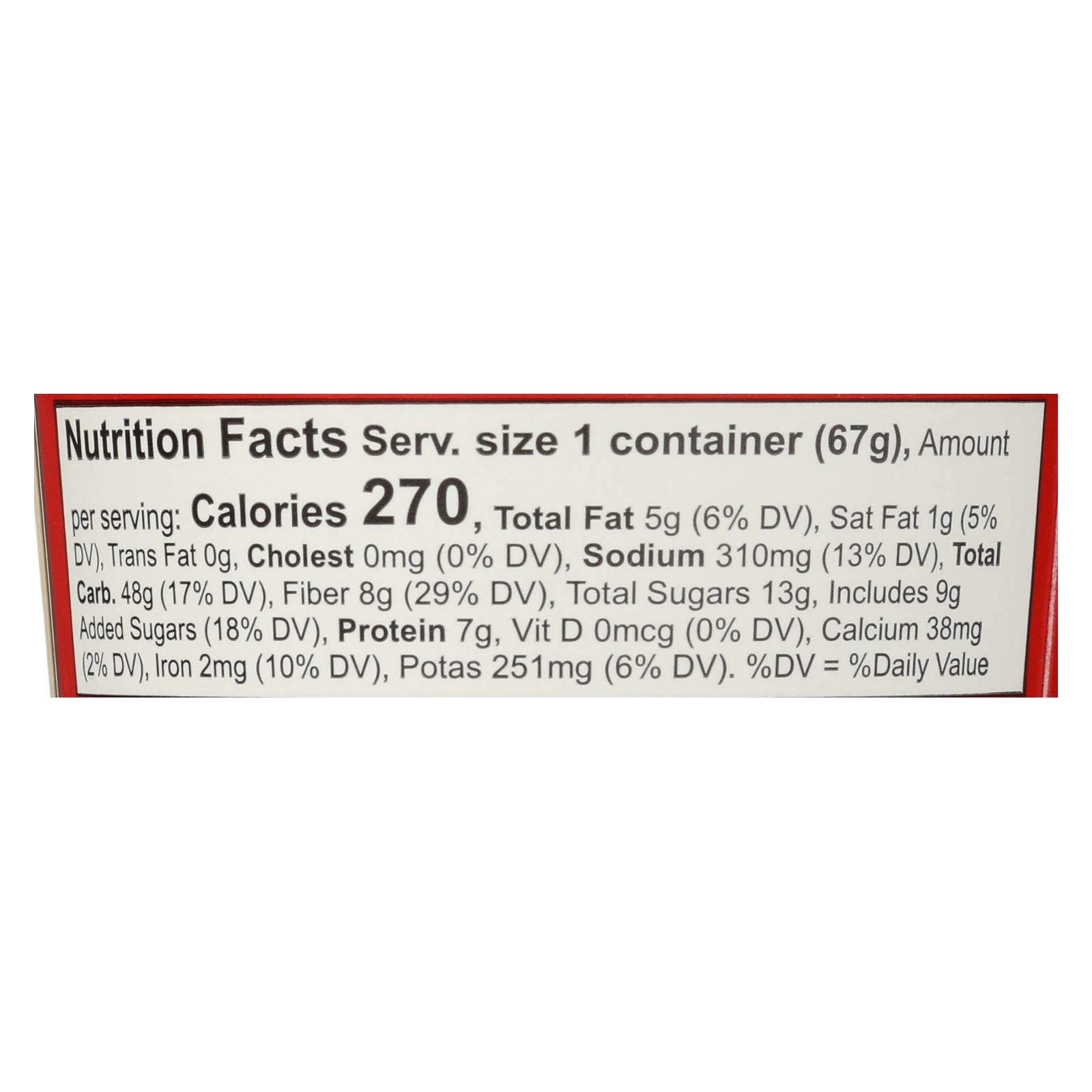 Bob's Red Mill Apple Cinnamon Oatmeal Cup, GF, 2.36oz, 12-Pack