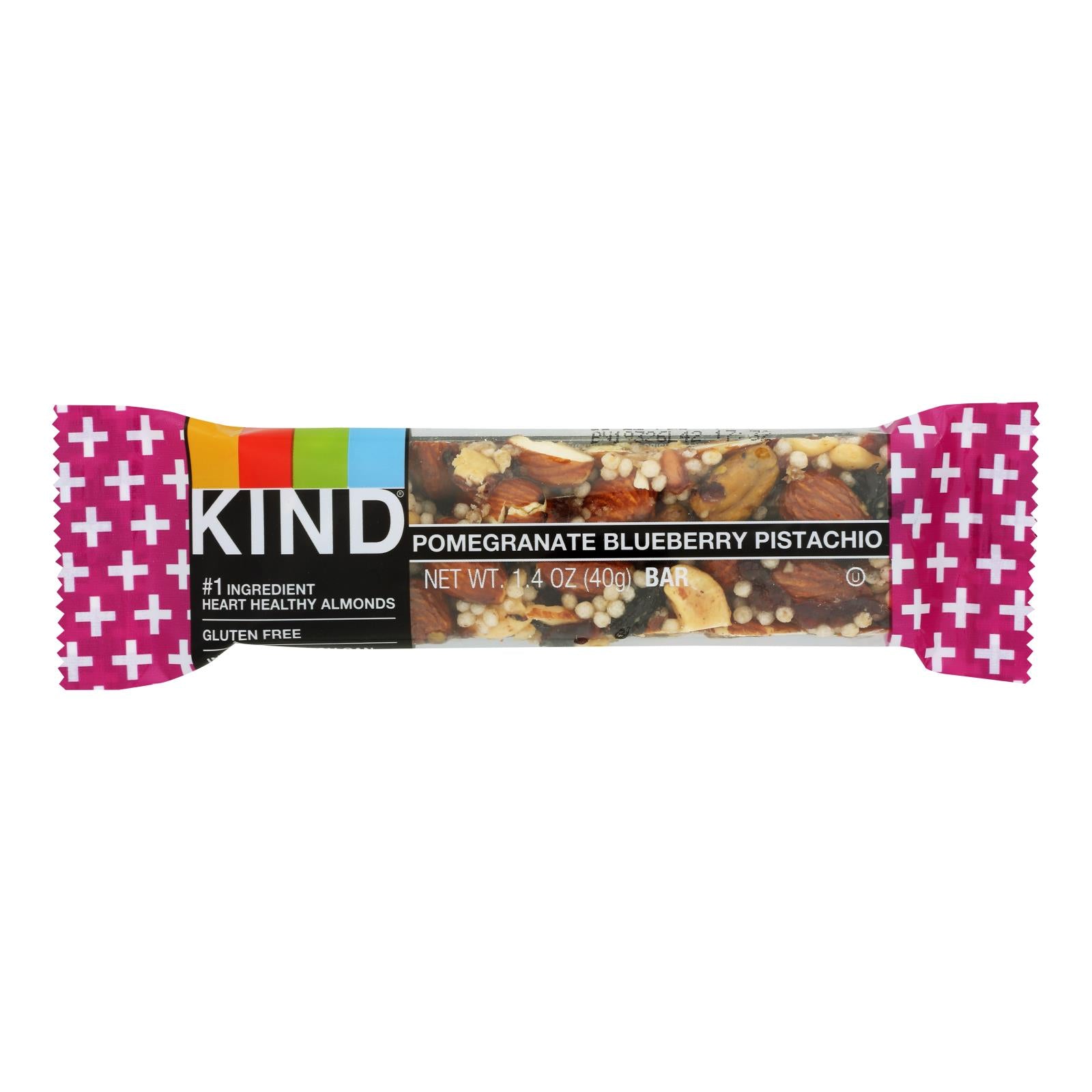 Kind Bar - Pomegranate Blueberry Pistachio Plus Anti-oxidants - Case Of 12 - 1.4 Oz