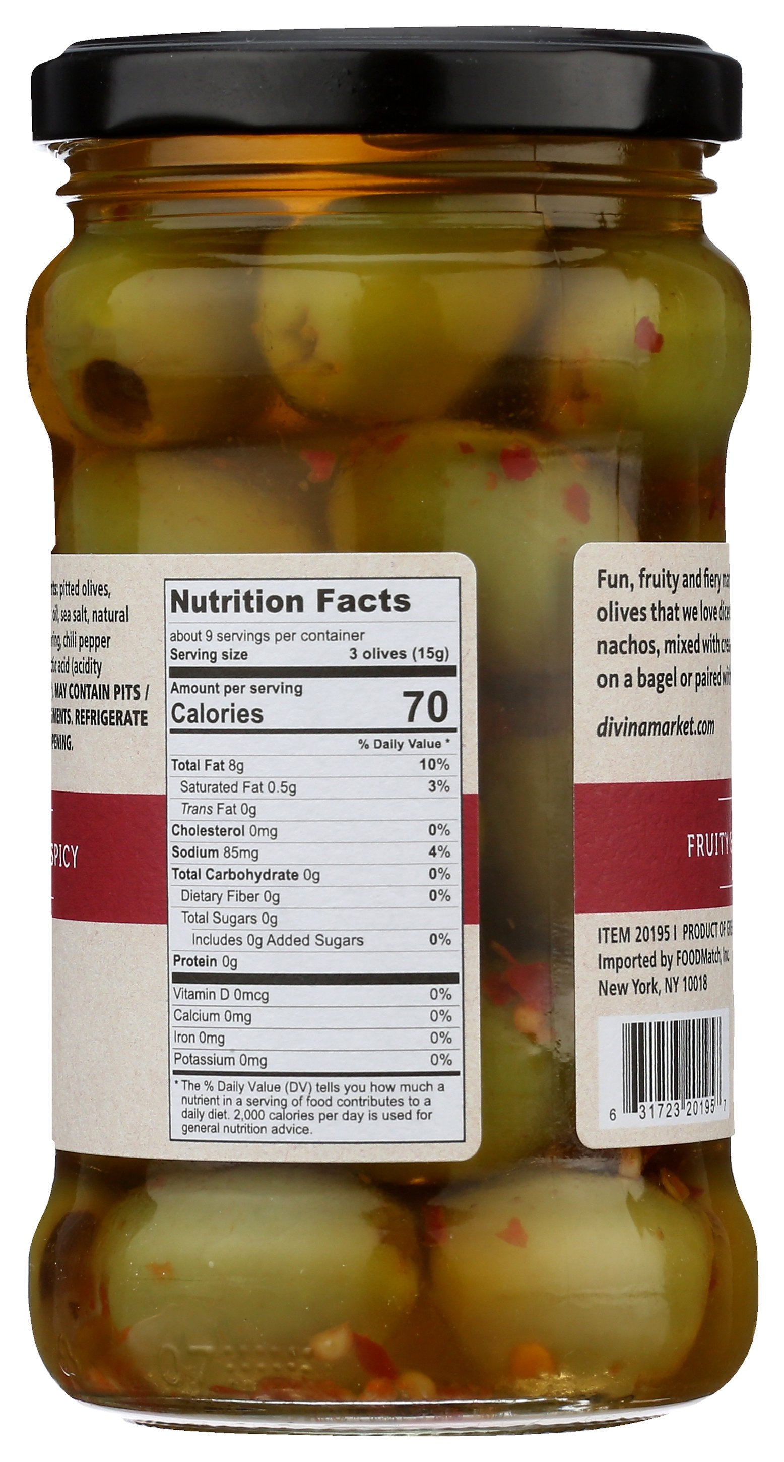 DIVINA OLIVES FRSCTRNO CHILI LM - Case of 6