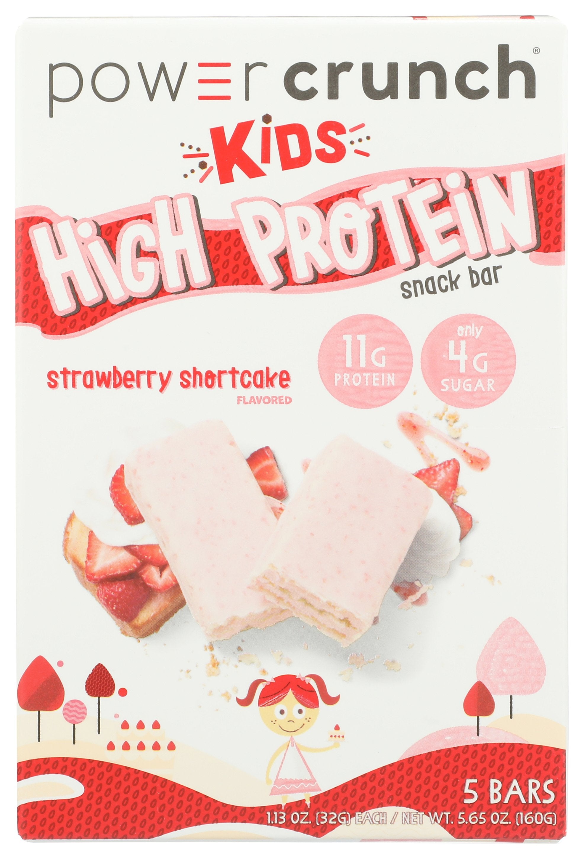POWER CRUNCH BAR PWR CRNCH STRWBRY SHC - Case of 6