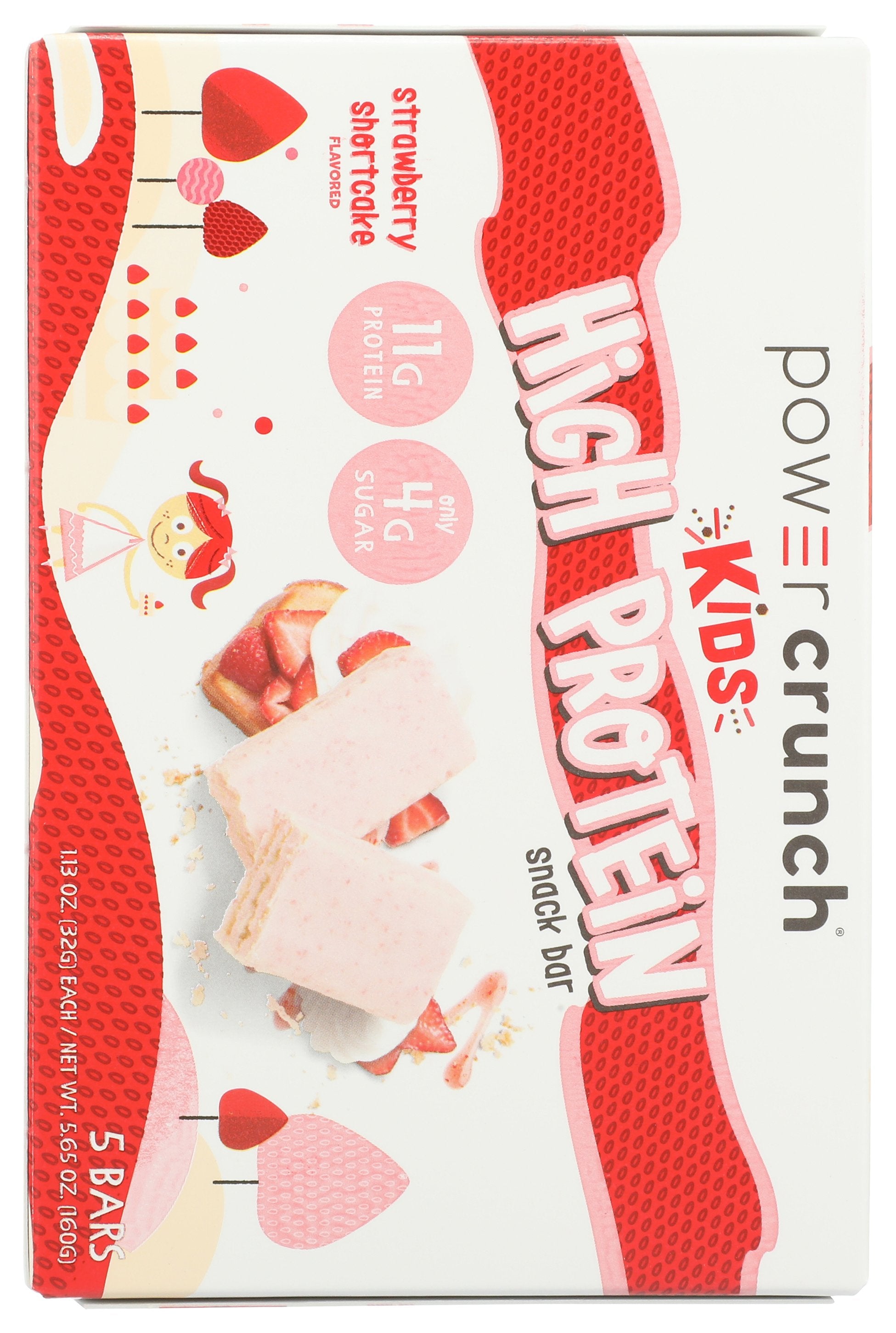 POWER CRUNCH BAR PWR CRNCH STRWBRY SHC - Case of 6