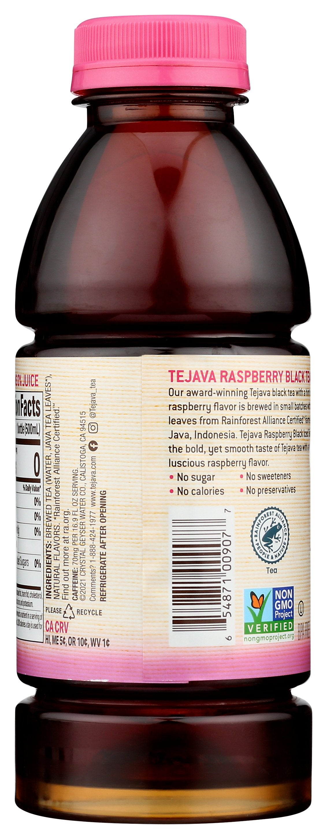 TEJAVA TEA RTD RSPBRY UNSWTN - Case of 12