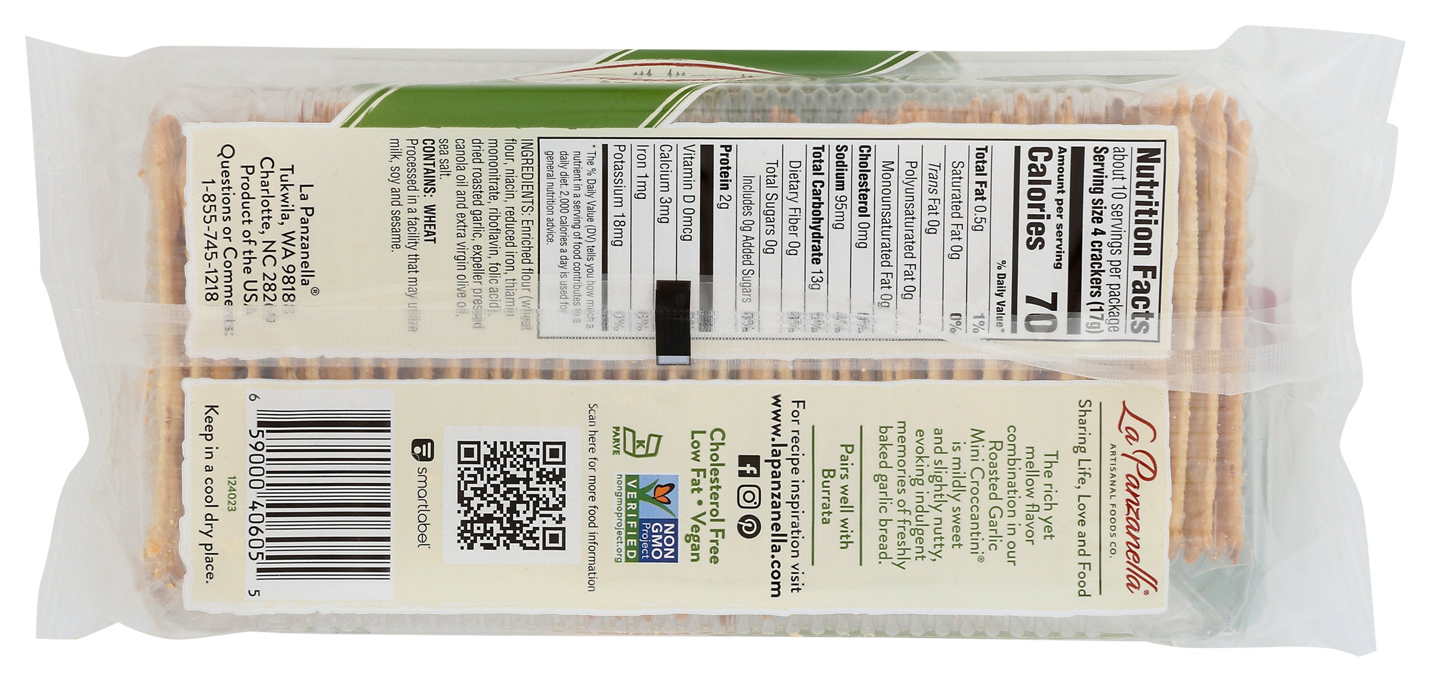 LA PANZANELLA CROCCANTINI GARLIC MINI - Case of 12