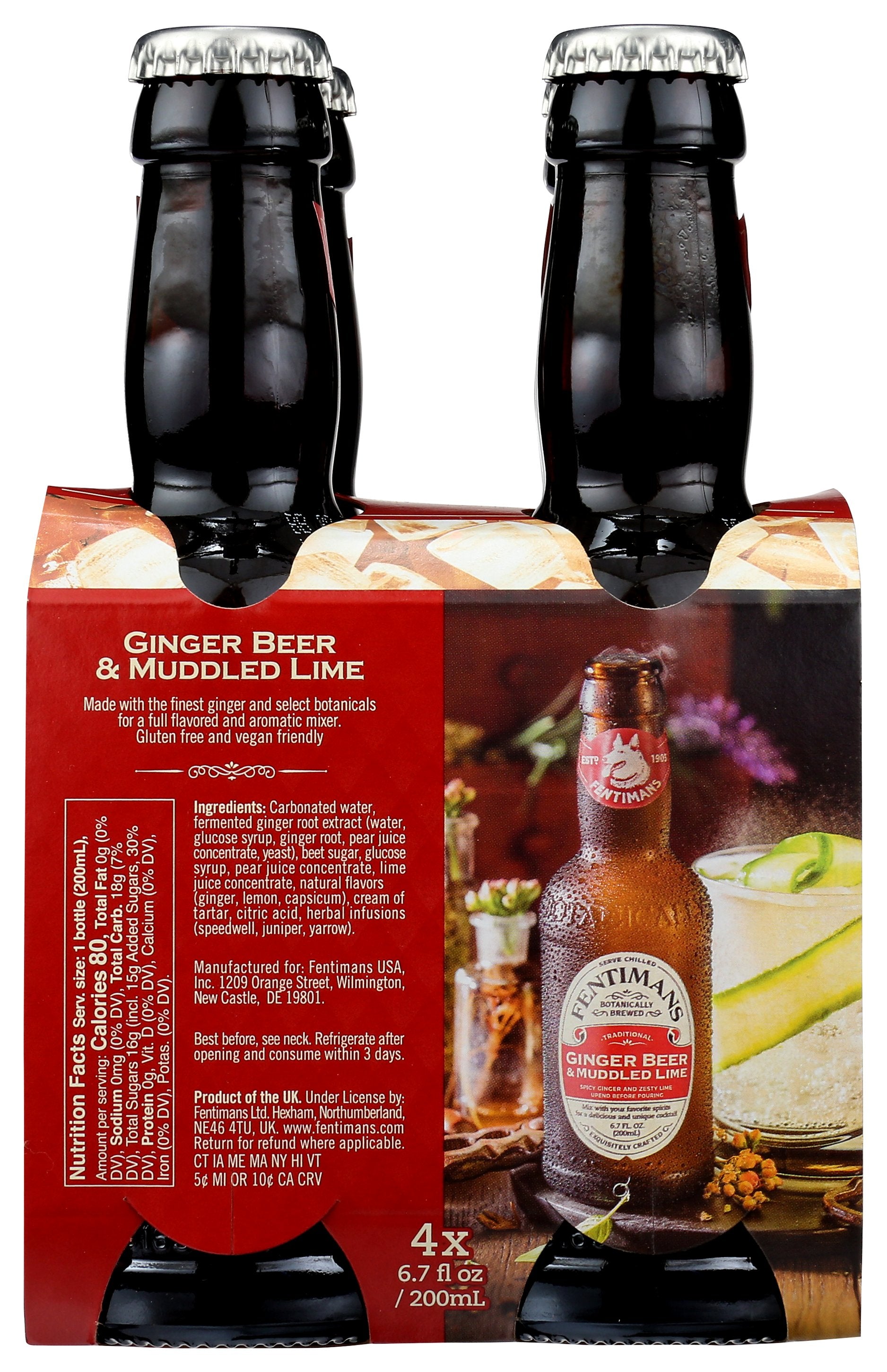 FENTIMANS MIXER GNGR BEER MDLD LME - Case of 6