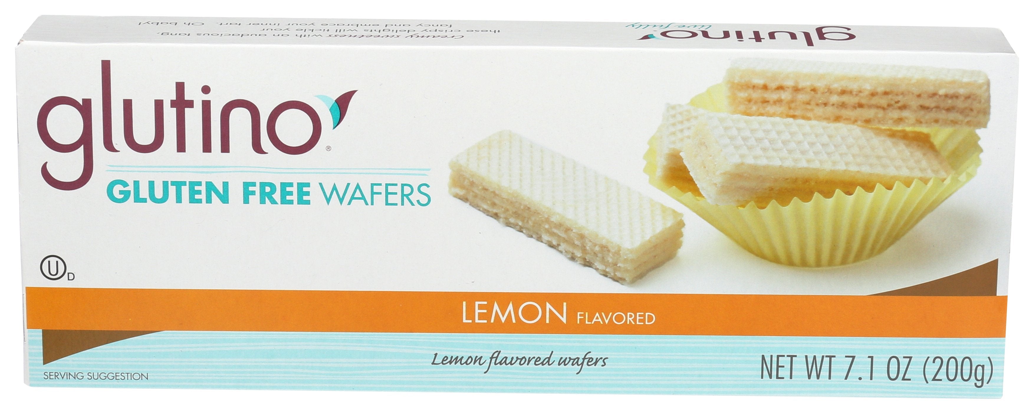 GLUTINO COOKIE WAFER LEMON WF - Case of 12