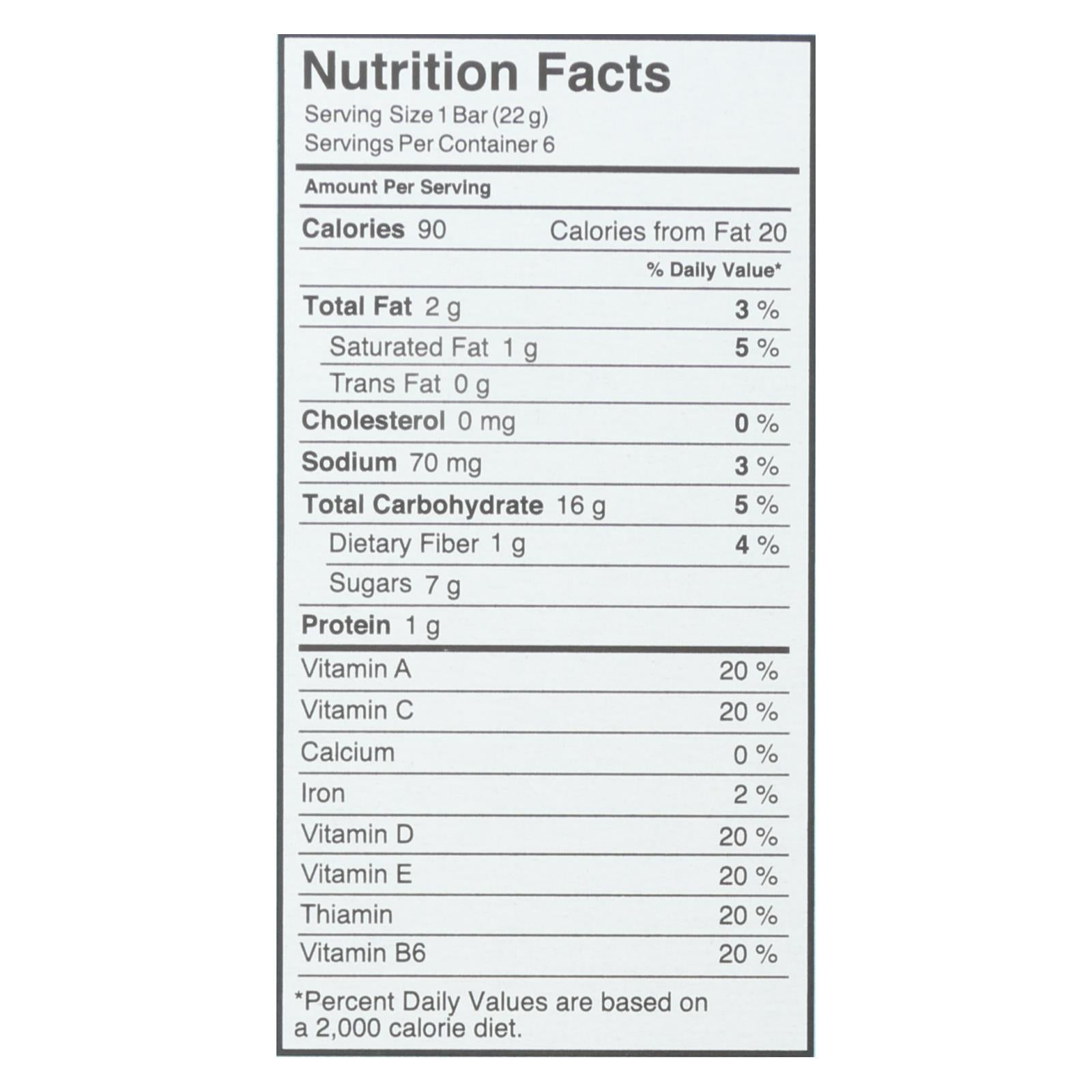 Made Good Crispy Squares - Vanilla - Case of 6 - 4.68 oz.