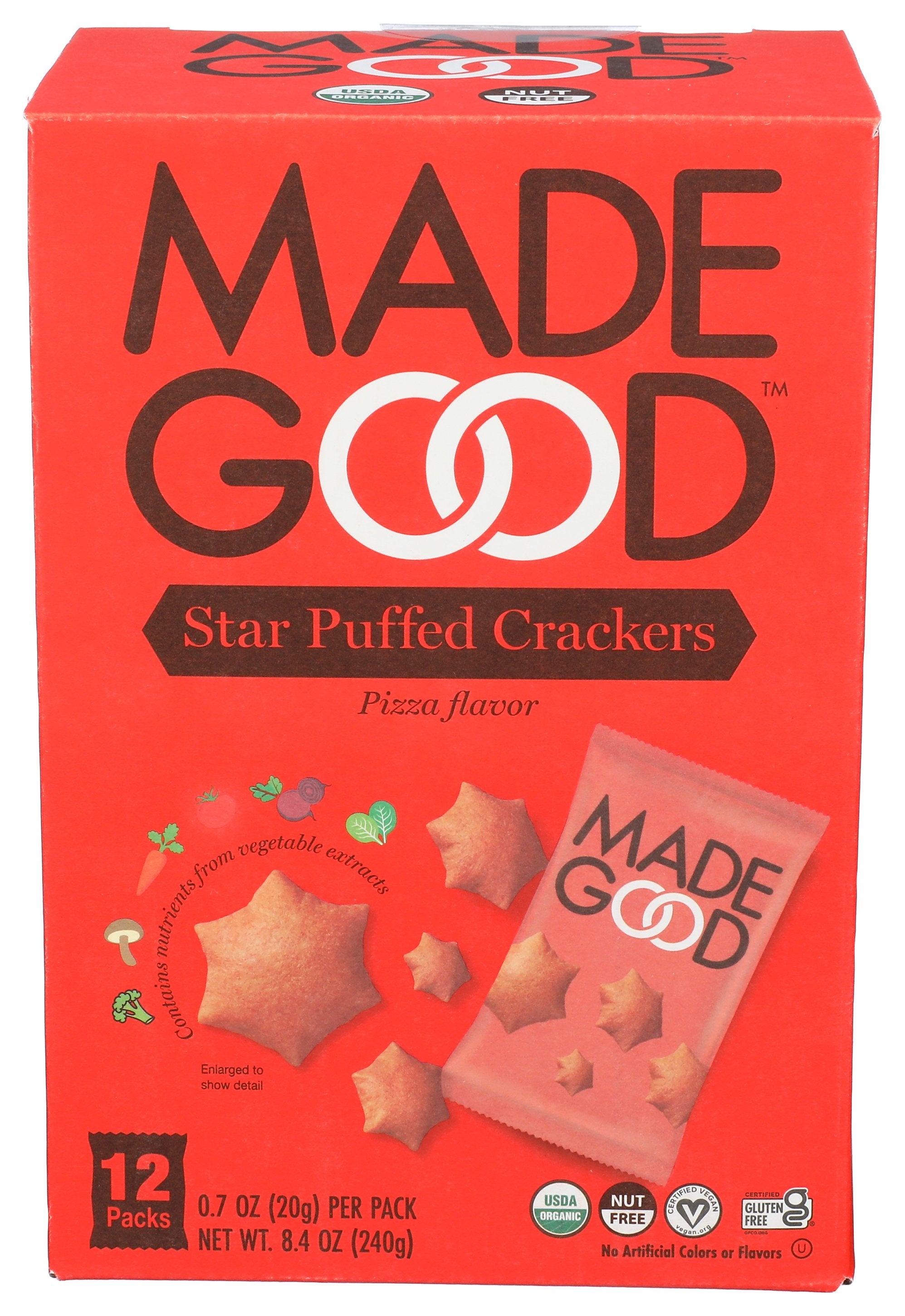 MADEGOOD CRACKER STR PFF PZZA ORG - Case of 4