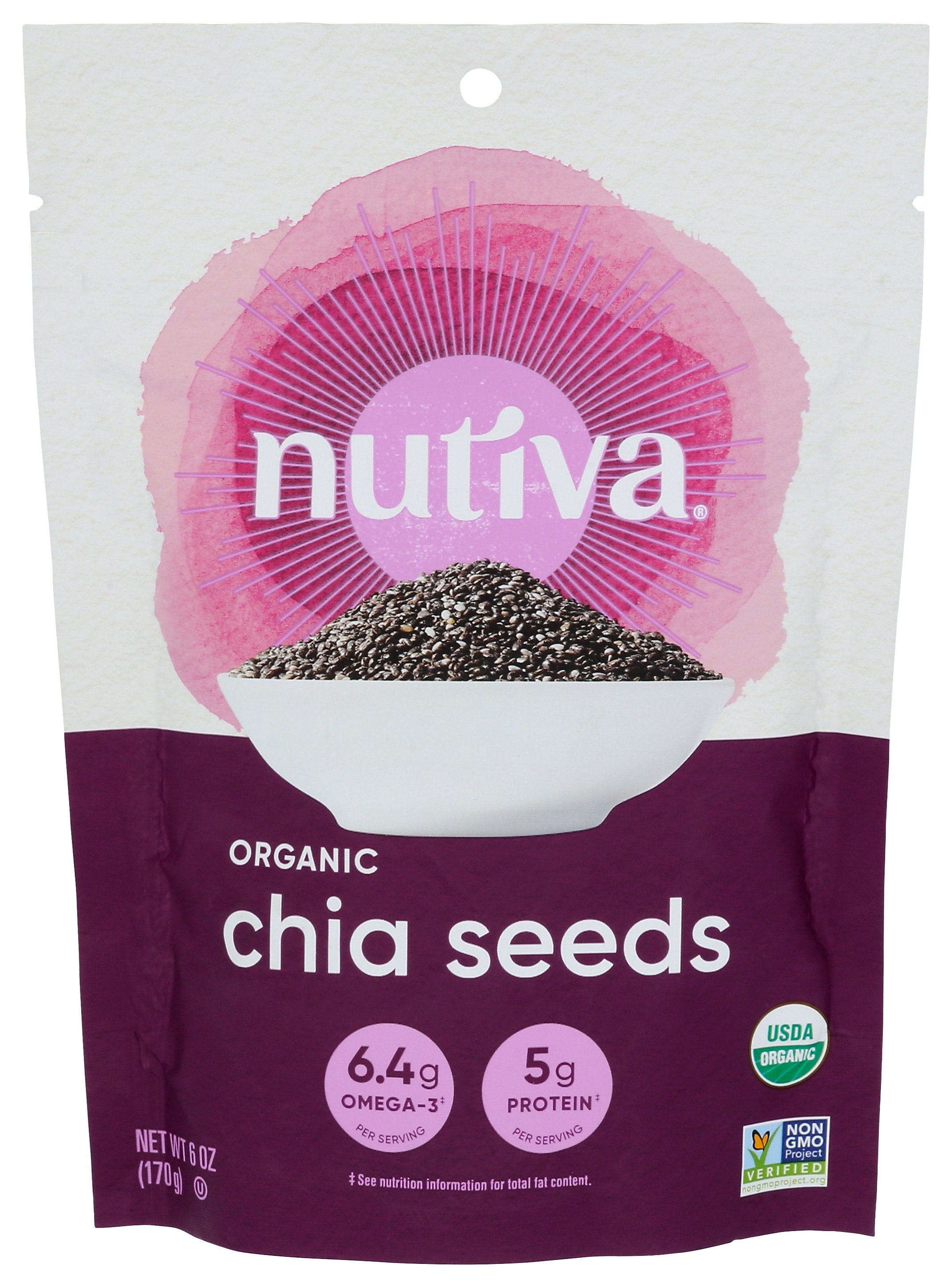 NUTIVA CHIA SEED BLACK - Case of 12