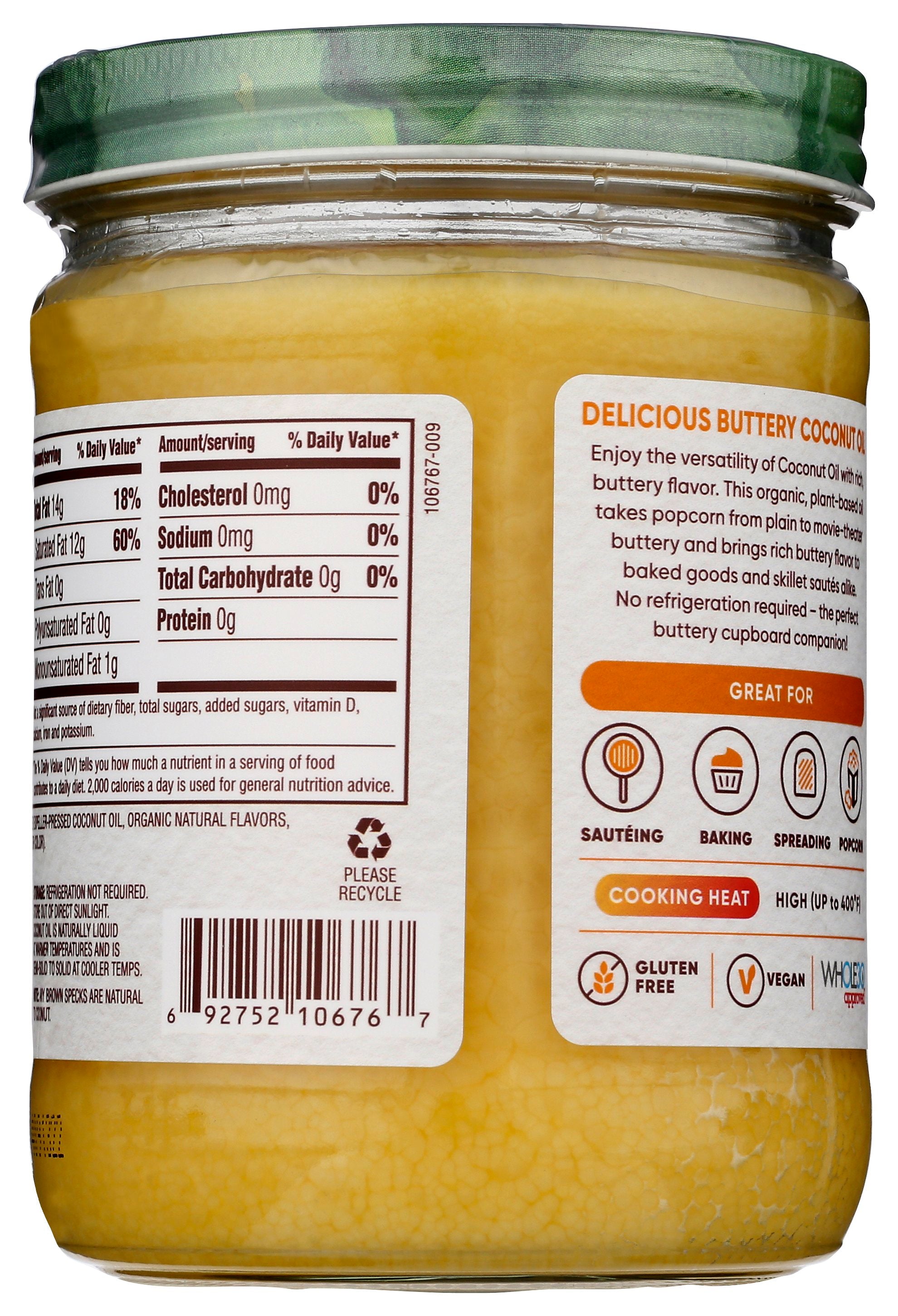 NUTIVA OIL COOCNUT BUTTERY - Case of 6