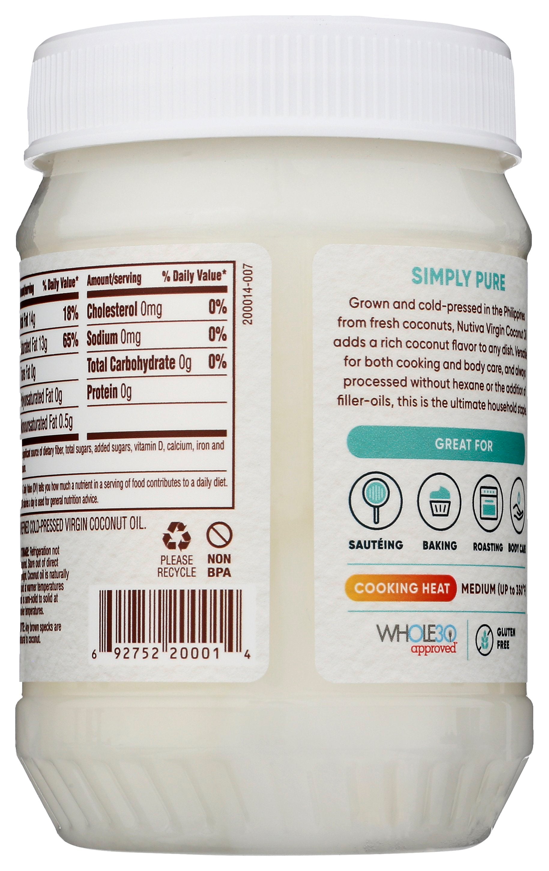 NUTIVA OIL COCONUT UNRF - Case of 12