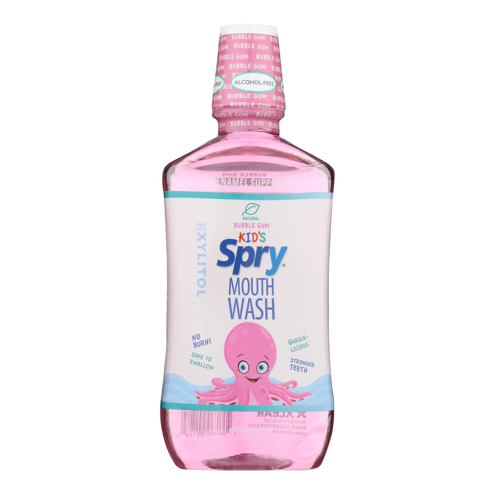 Spry Mouth Wash - Bubble Gum - Kid - 16 Fl Oz