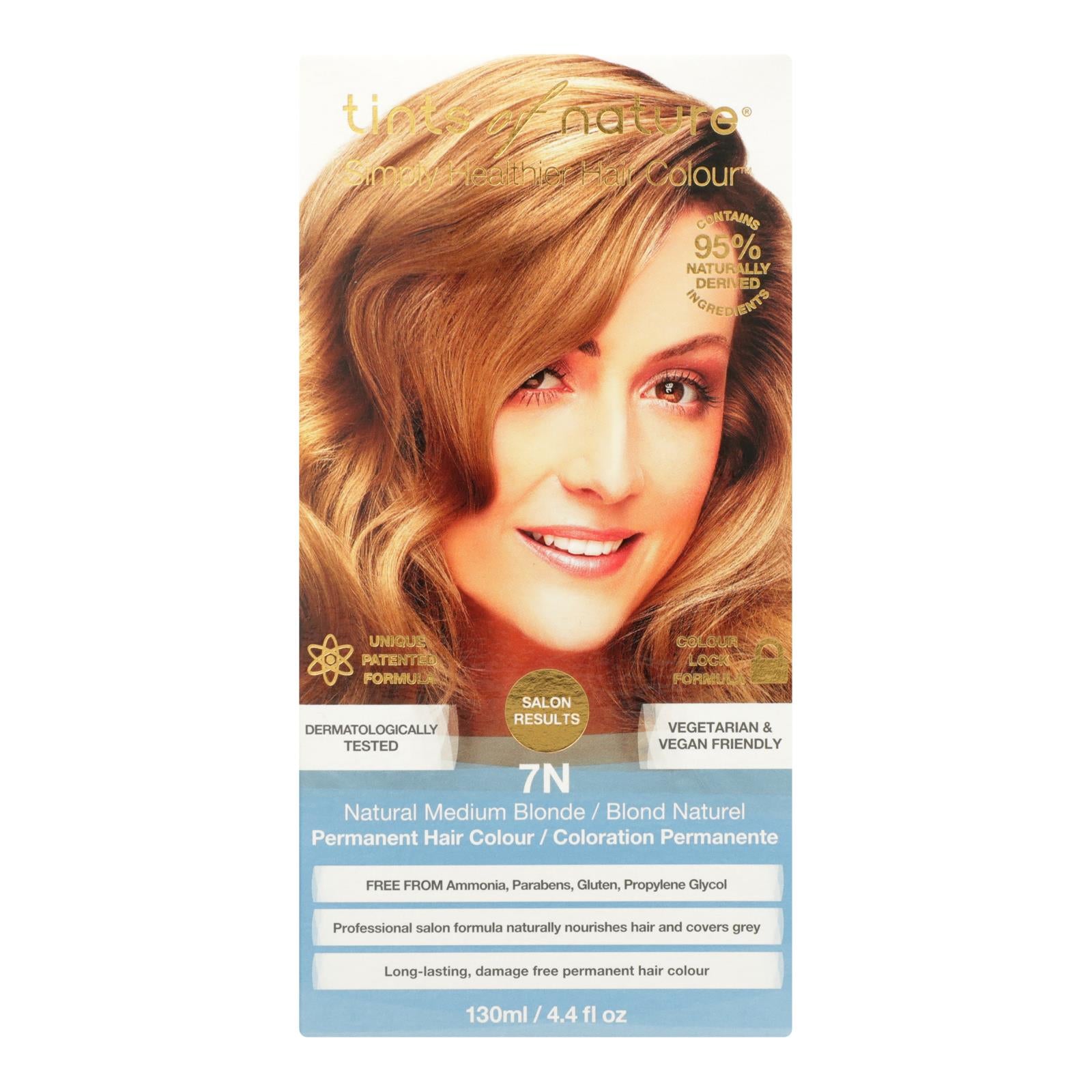 Tints Of Nature 7n Natural Medium Blonde Hair Color - 1 Each - 4.4 Fz