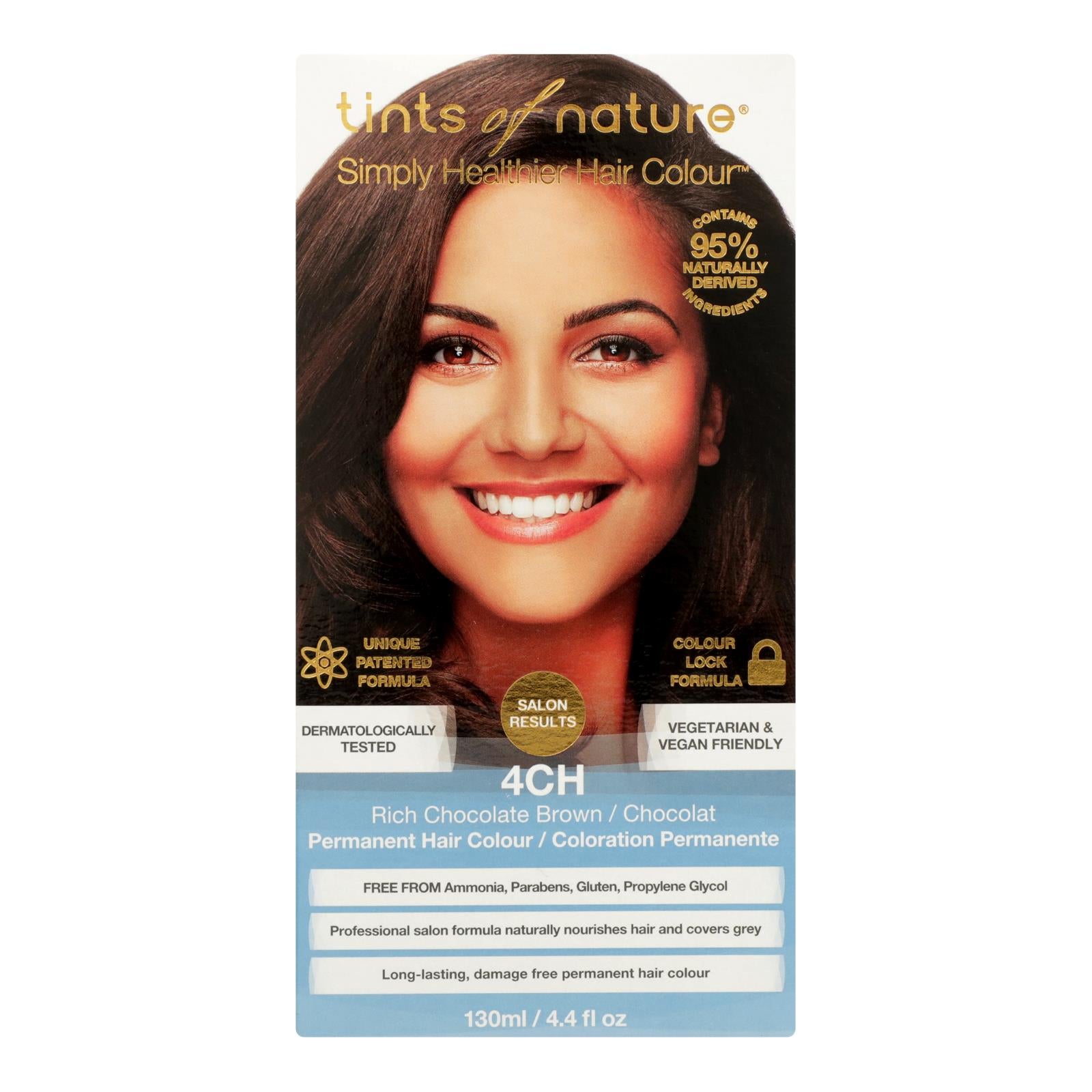 Tints Of Nature 4ch Rich Chocolate Brown Hair Color - 1 Each - 4.4 Fz