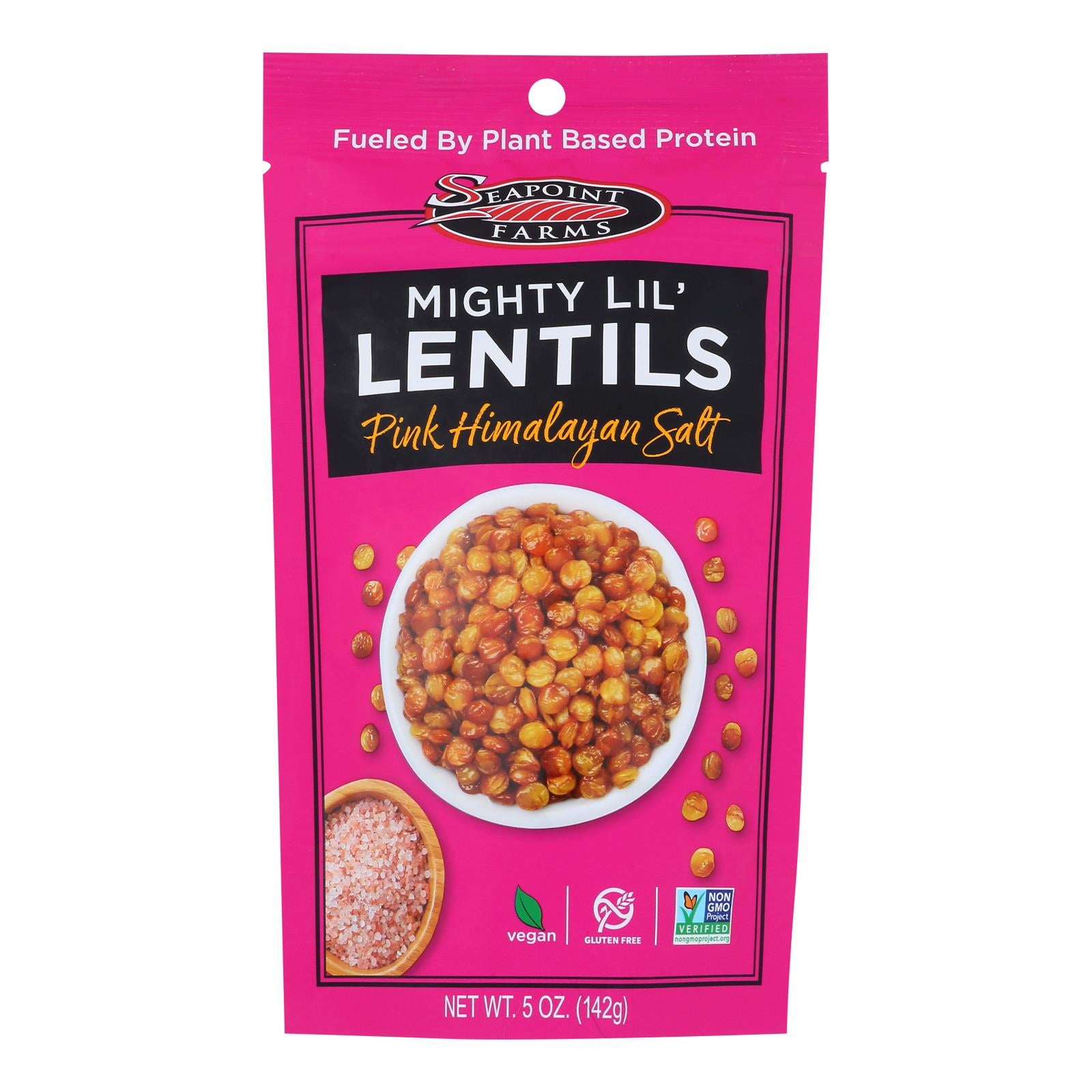 Seapoint Farms - Lentil Snack Himalayan Salt - Case of 12-5 OZ
