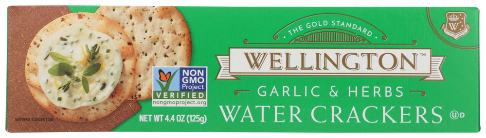 Wellington Cracker Garlic and Herb - Case of 12 - 4.4 oz