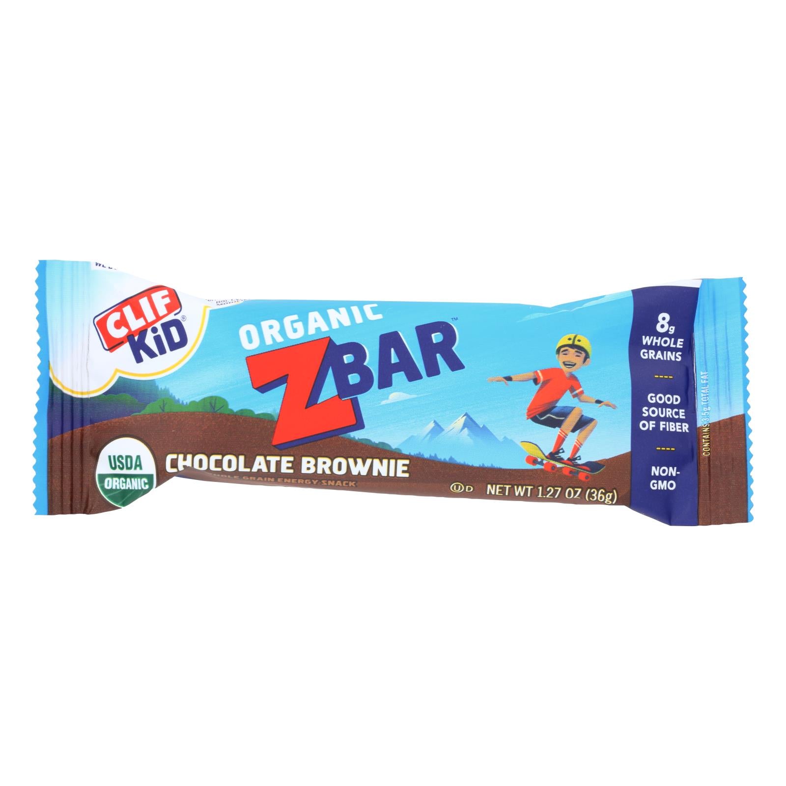 Clif Bar Zbar - Organic Chocolate Brownie - Case of 18 - 1.27 oz
