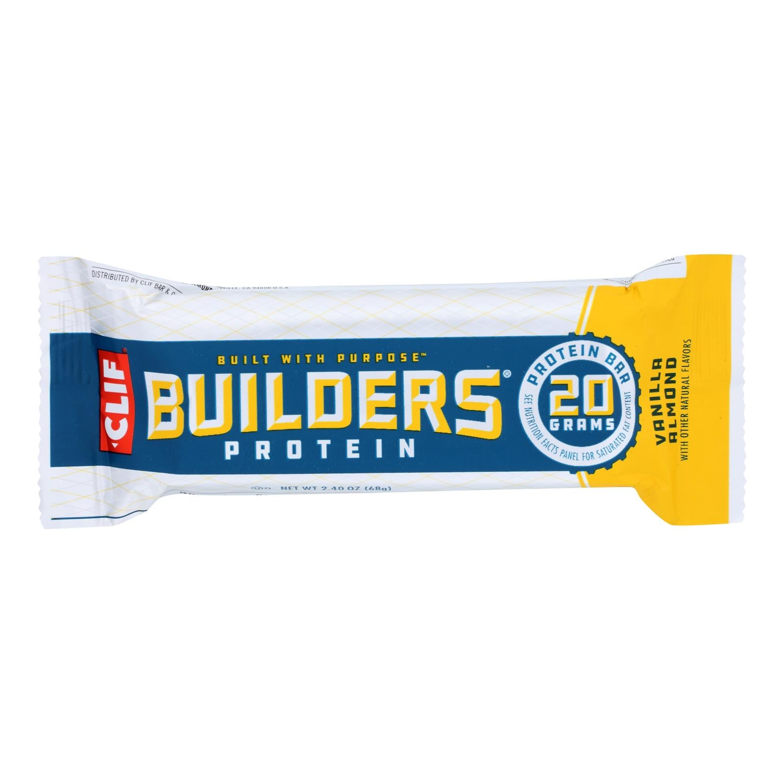 Builders - Bar Builders Vanilla Almond - 2.4 oz - 12pk