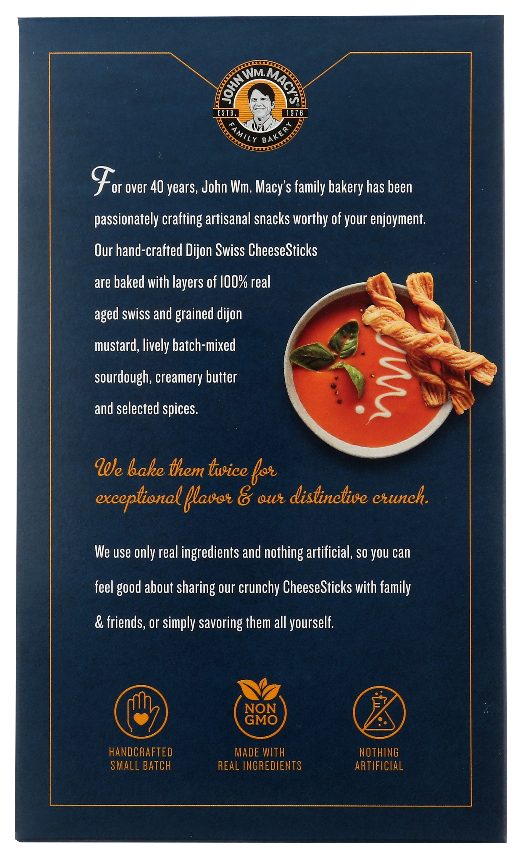 MACYS CHEESESTICK DIJON SWISS - Case of 6